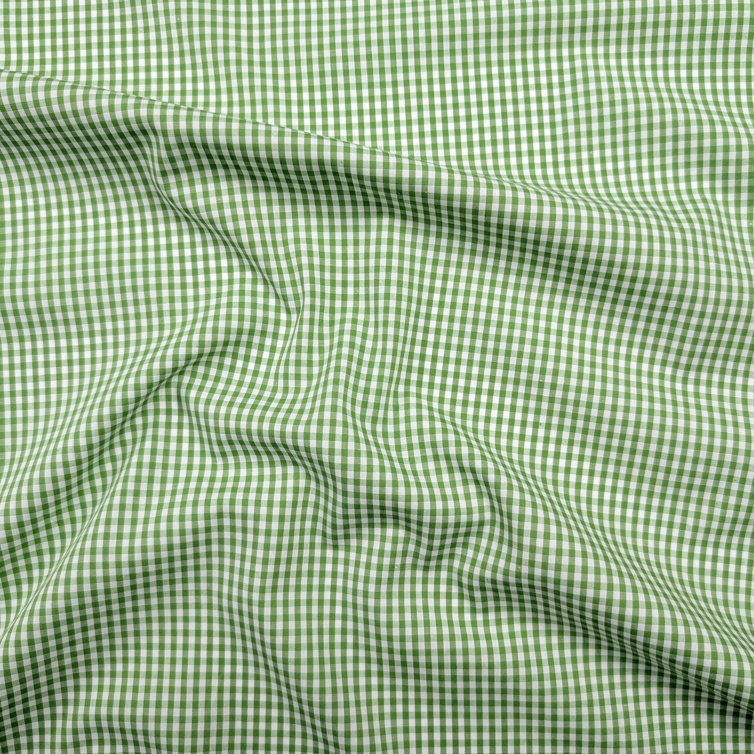 Light Green Quadrettini Shirting Cotton Image