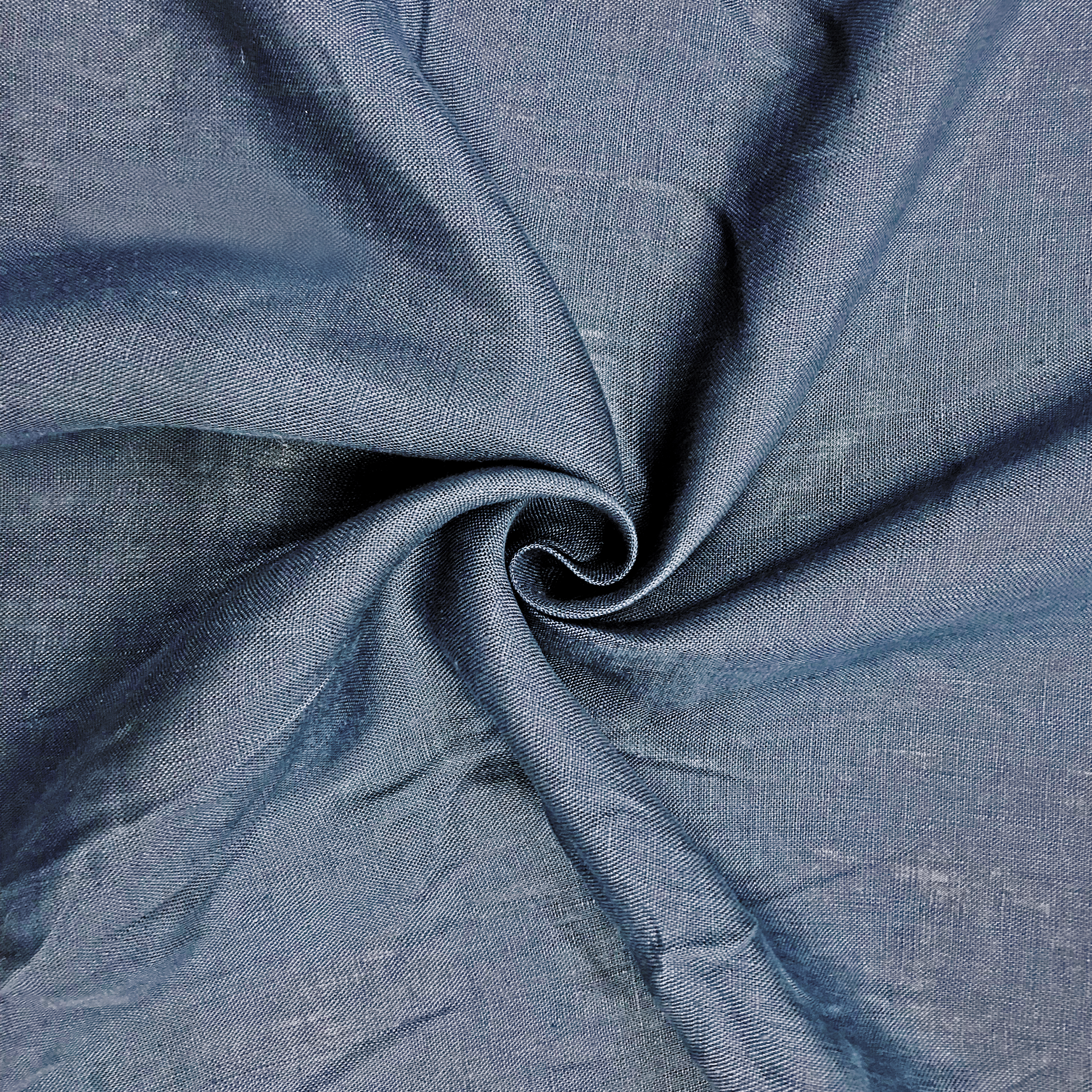 Tissu de lin pour vêtements bleu foncé Image