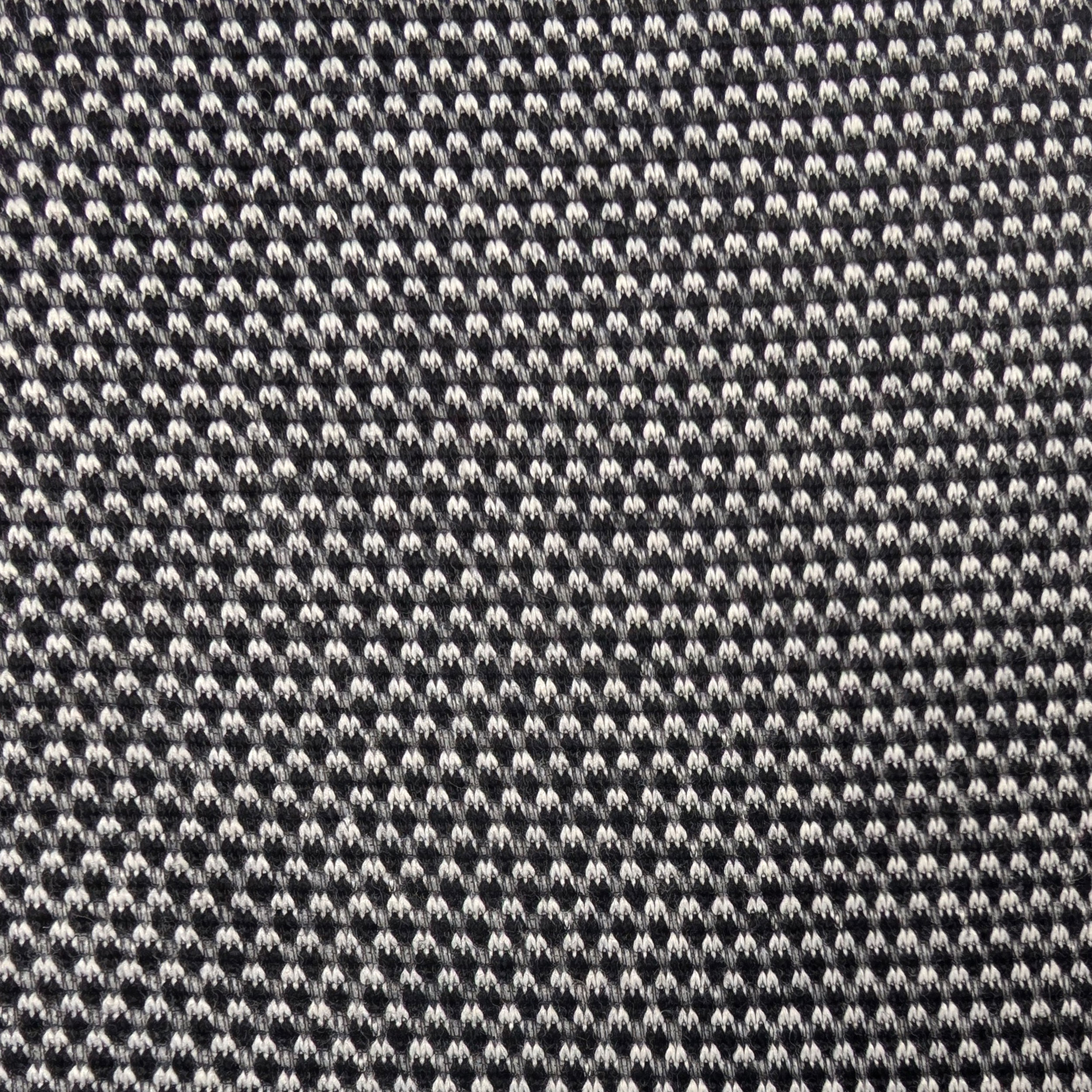 Black and White Knitted Effect Coat Image