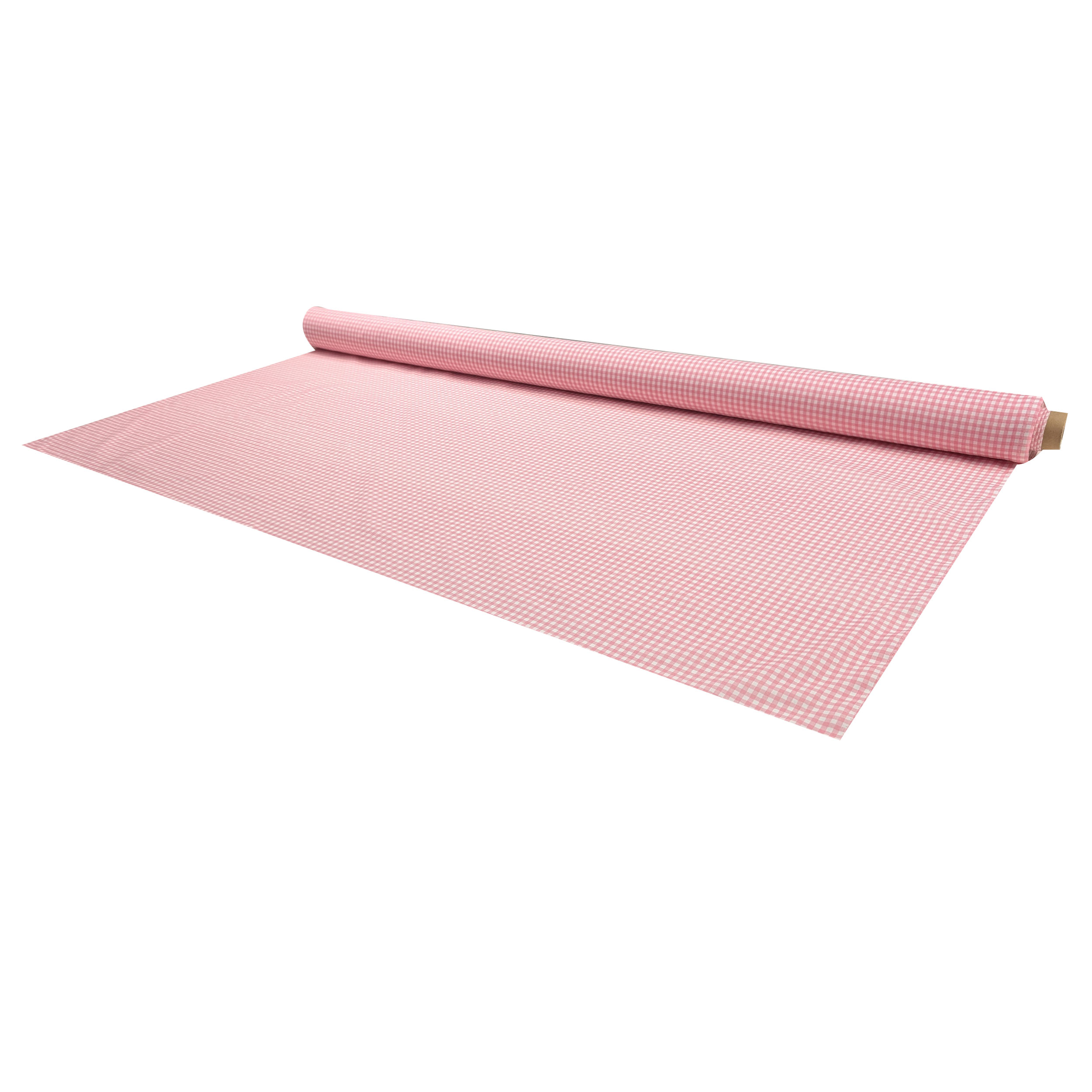 Dressmaking Gingham Cotton - Baby Pink Image