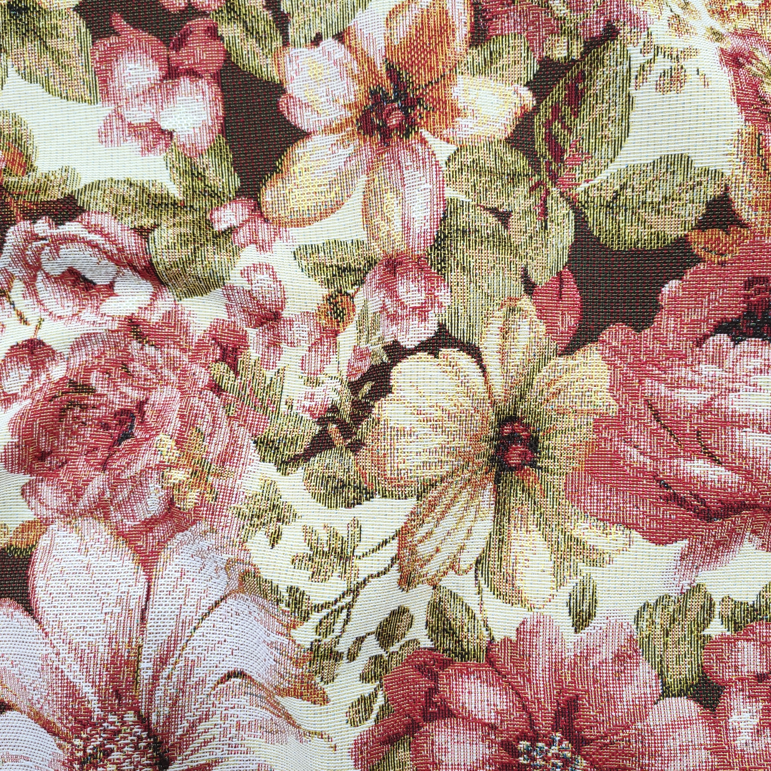 Gobelino con rosas y flores