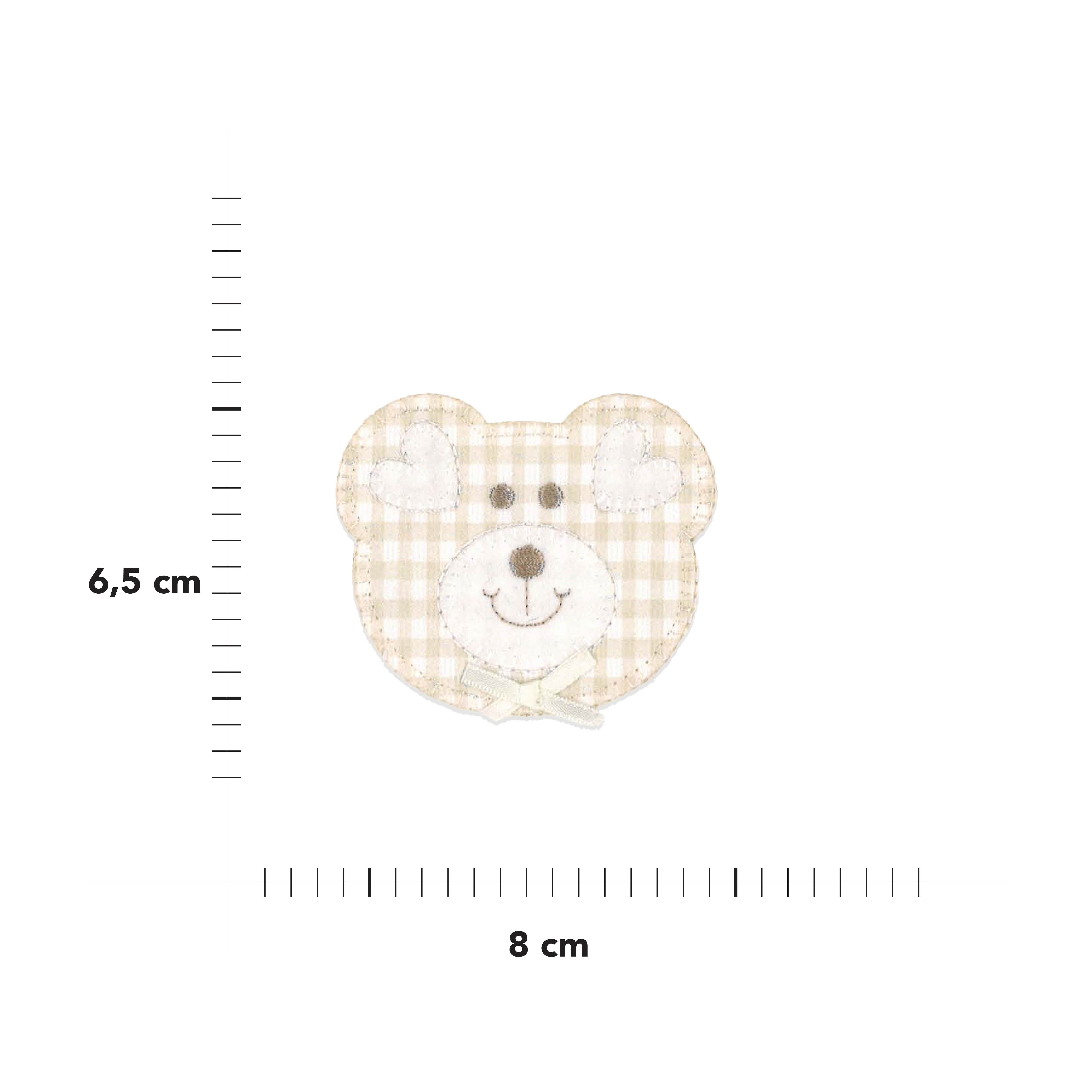 Thermoadhesive application Bear with bow Image