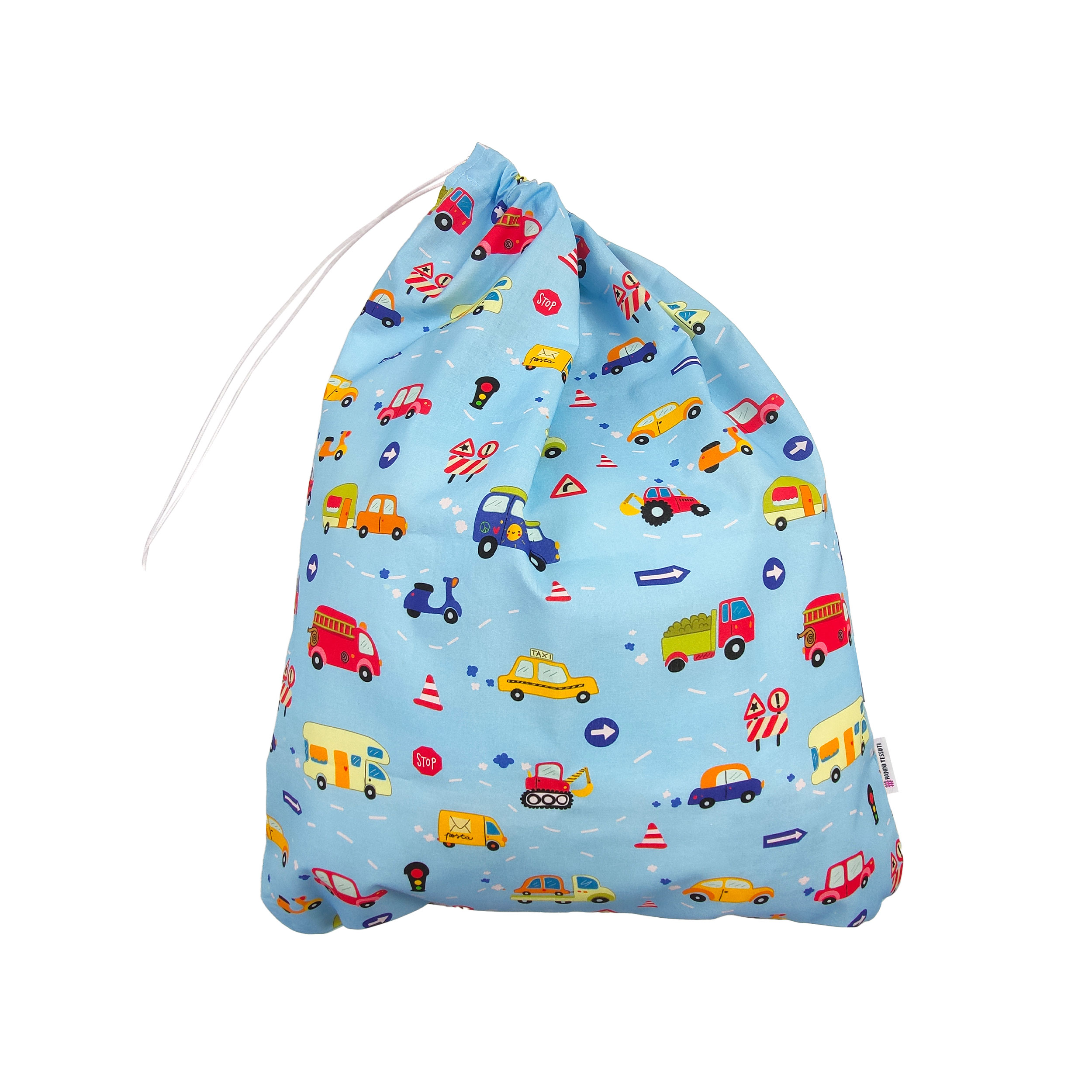 Sac à langer pour voiture Fond bleu clair - Panini Fabrics