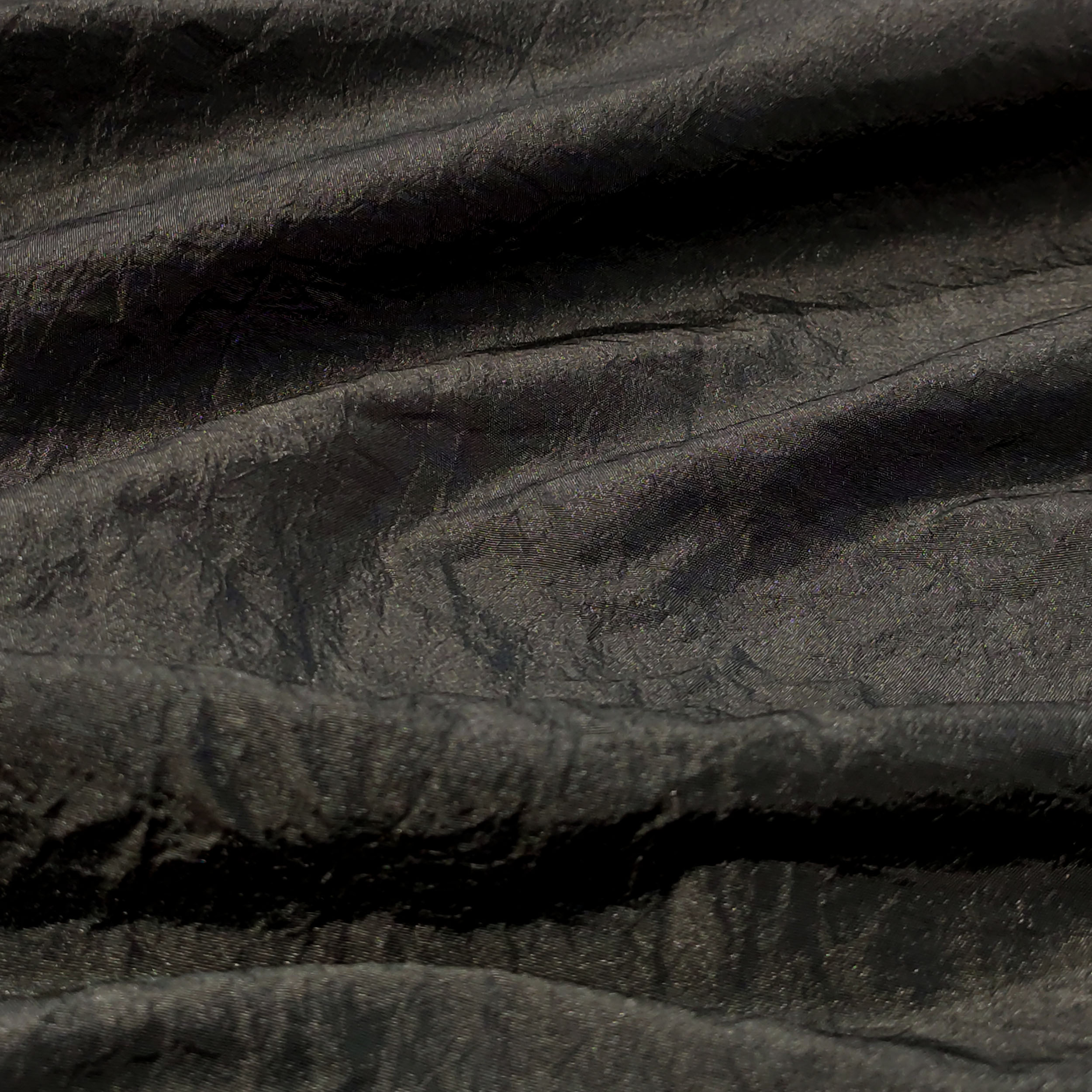 Découpe de taffetas dentelé Noir 110x150 cm Image