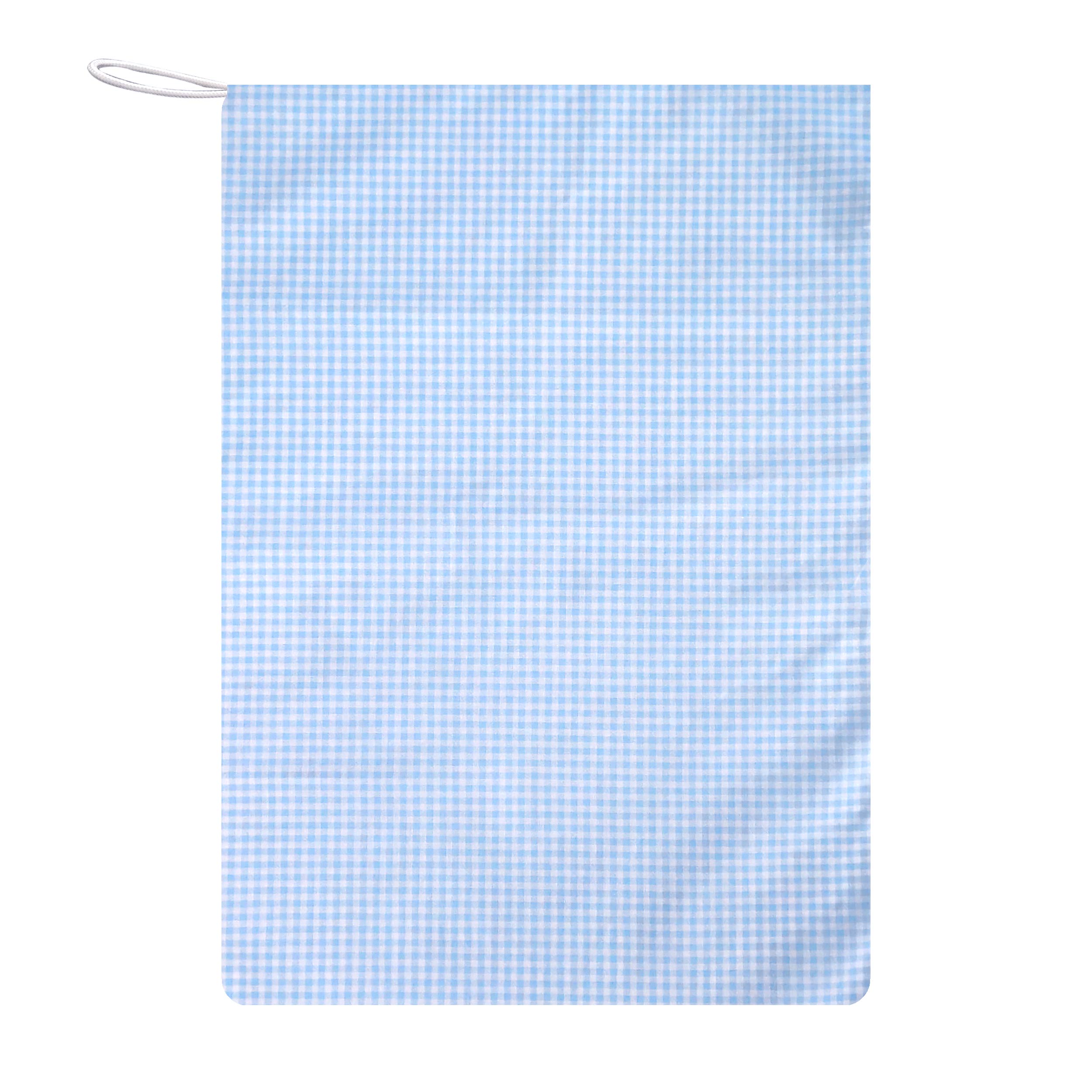 Kindergarten Bag Light Blue Checkered White