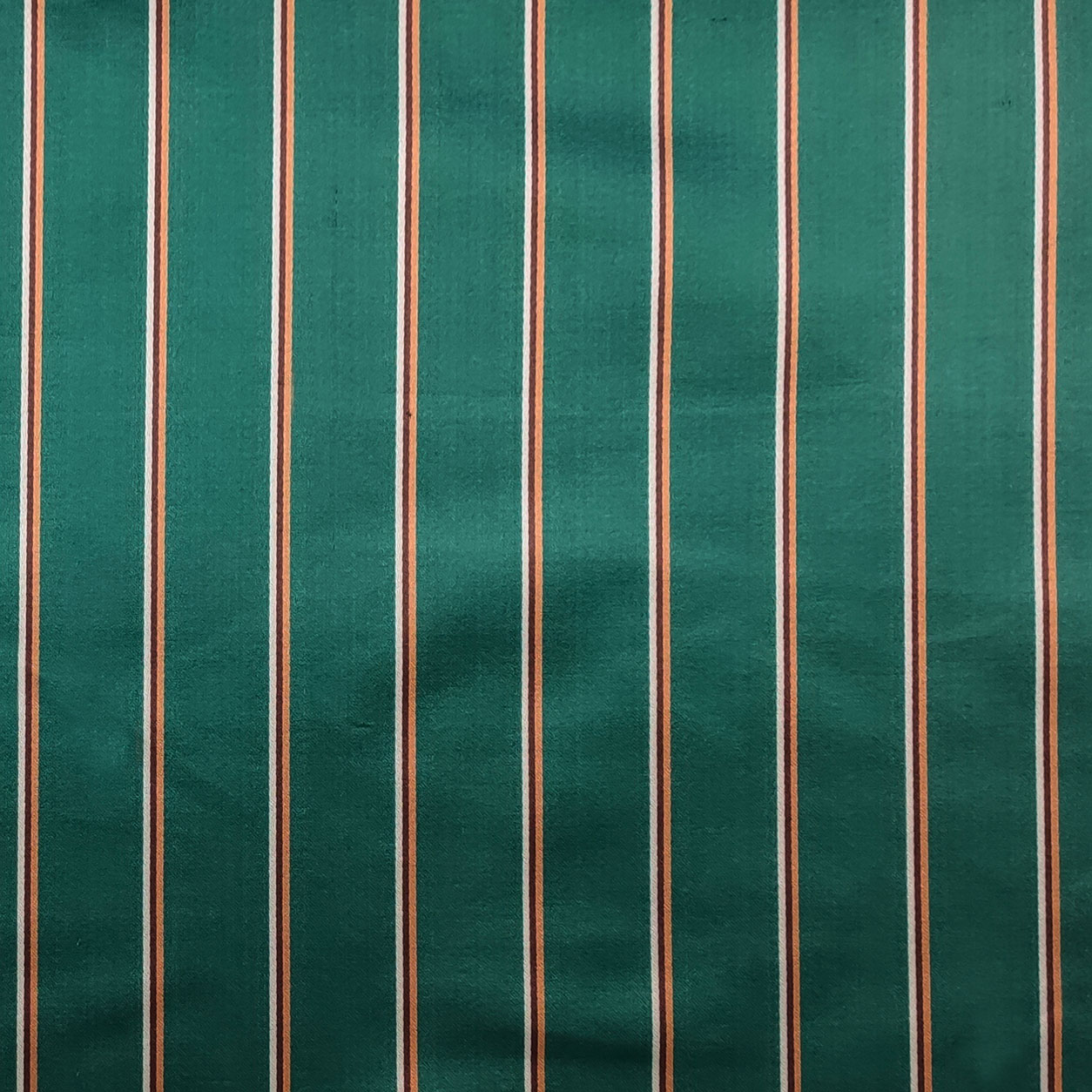 Seidensatin gestreift Grün
