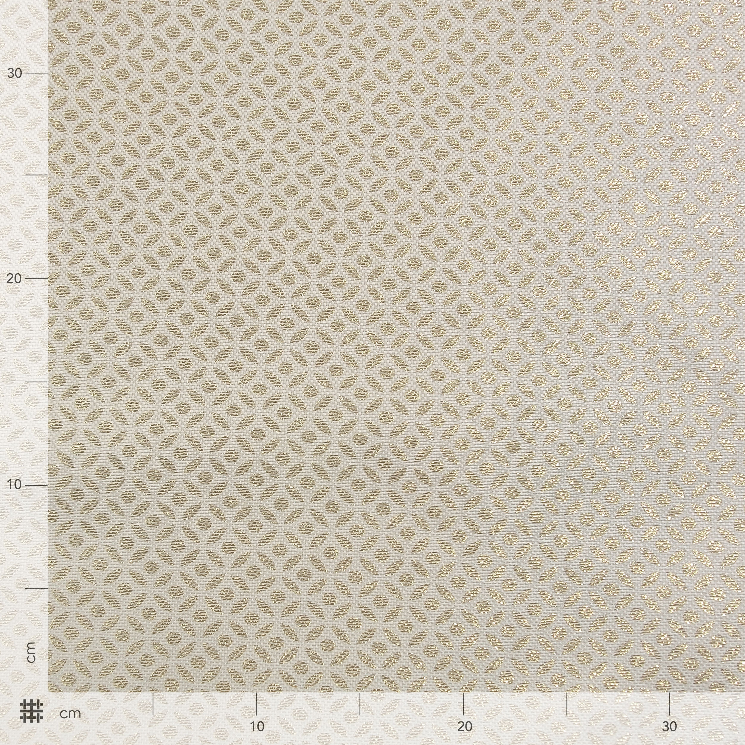 Tissu jacquard avec motif lurex doré