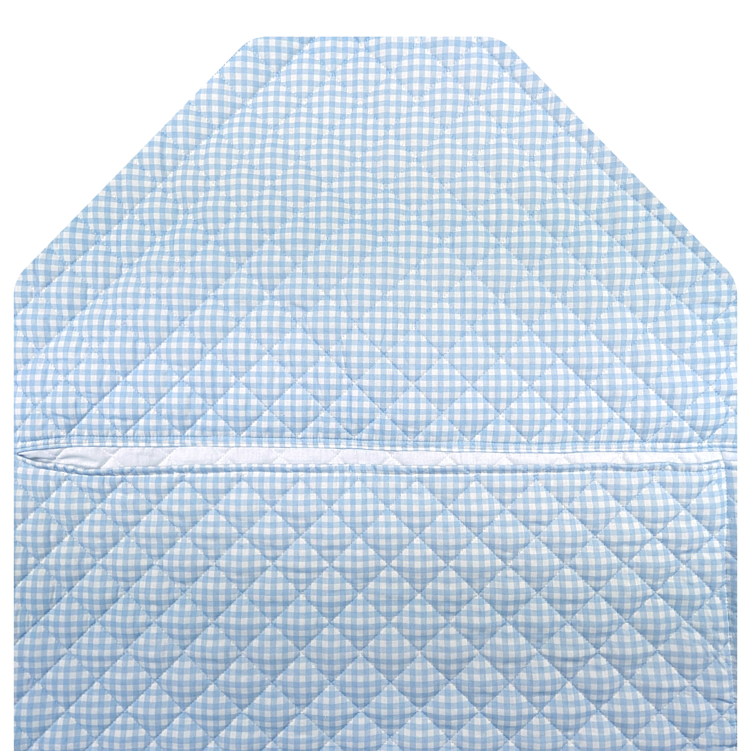 Shaped Sleeping Bag for Brandine Squares Light Blue