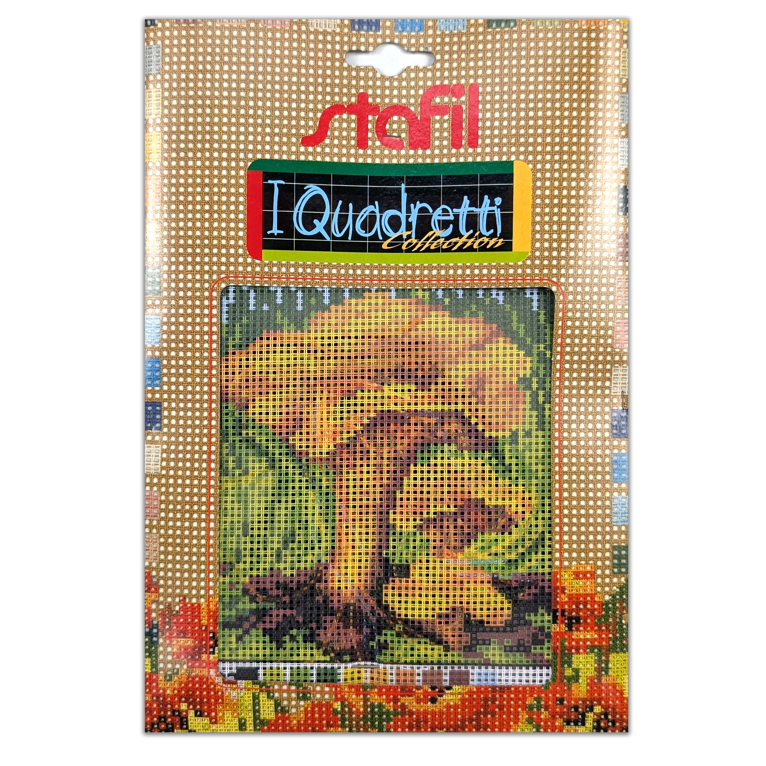 Set Half Cross Stitch "i Quadretti" Mushrooms Cantarello Image