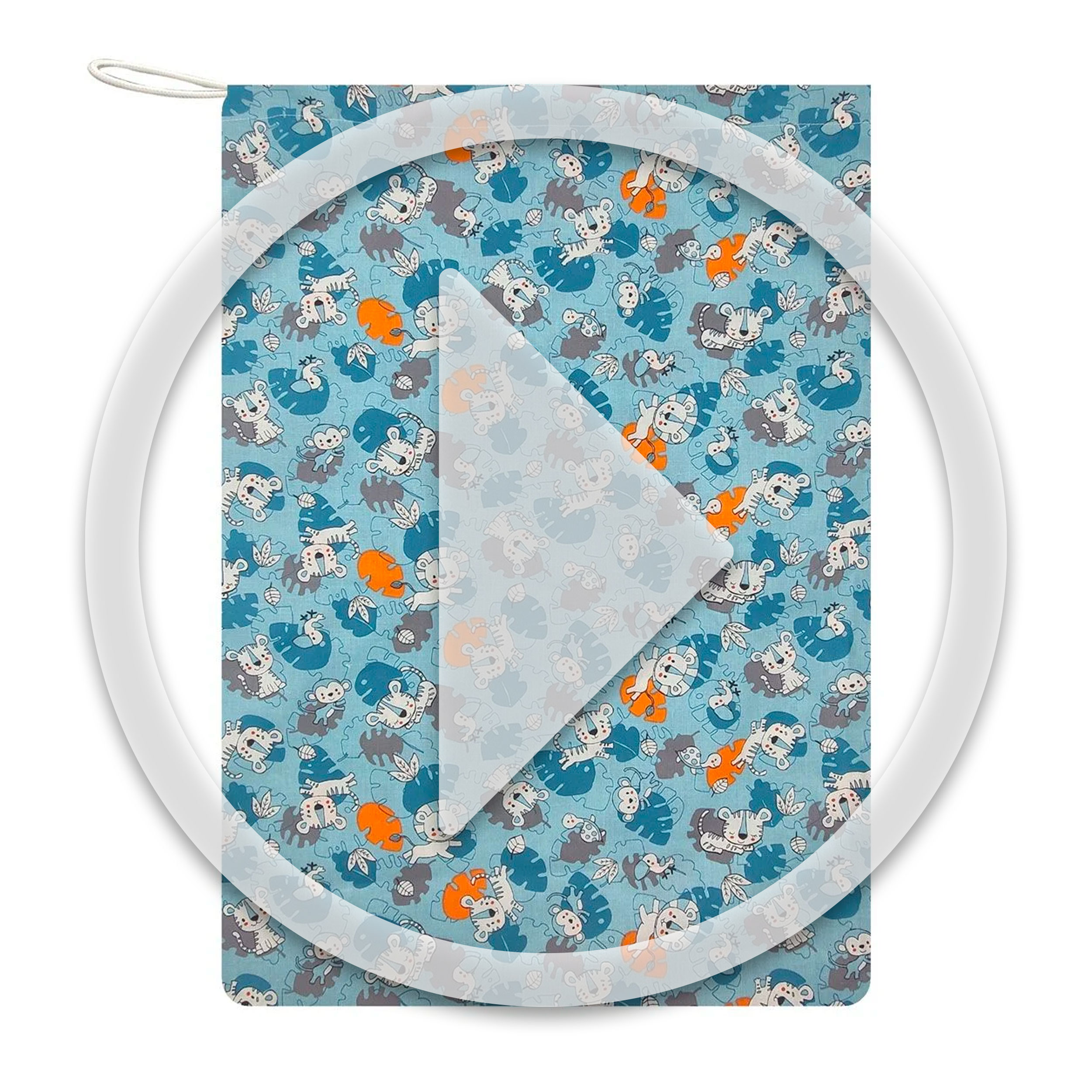 Sac de jardin d'enfants Fond bleu clair Image