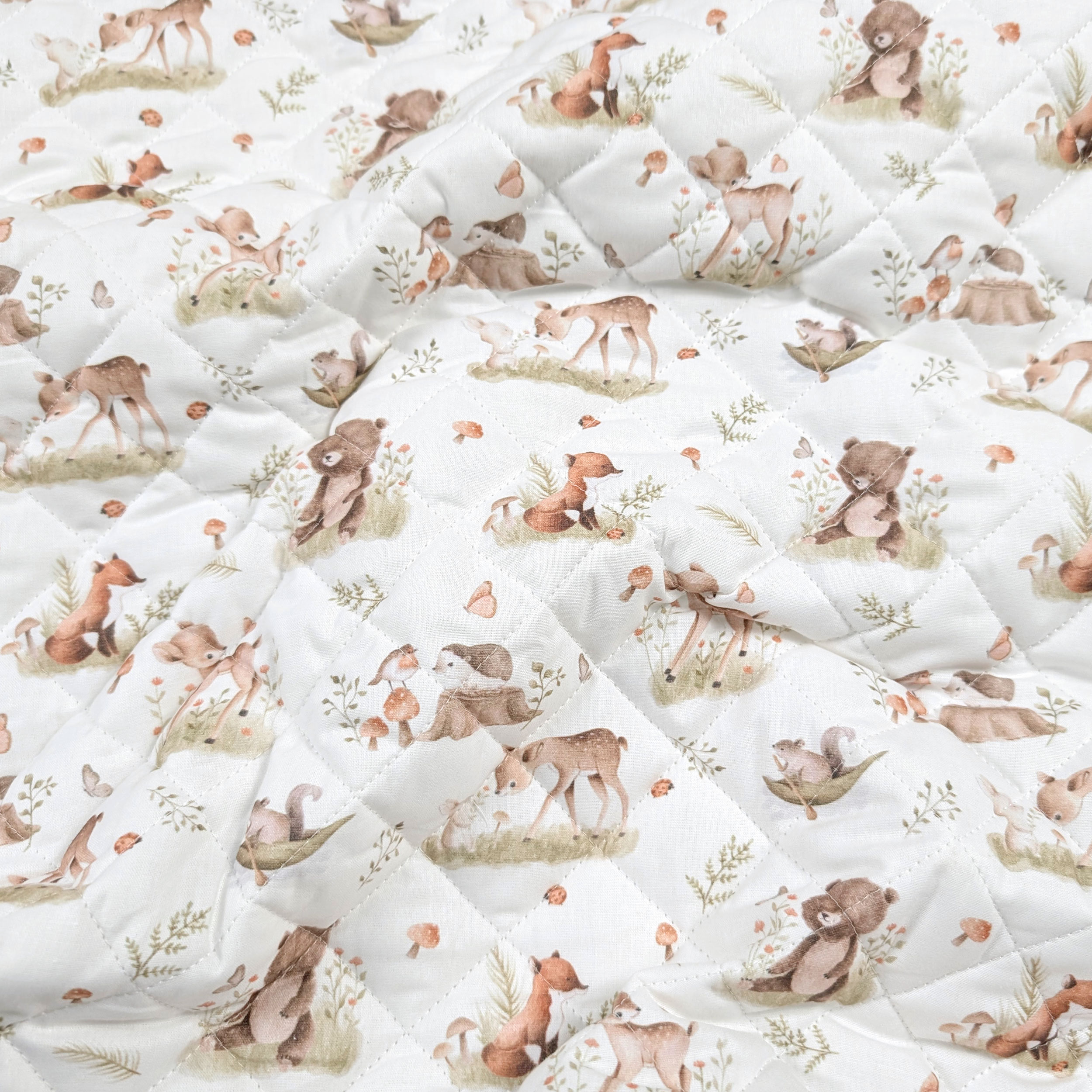 Amici del Bosco Quilted Fabric Image