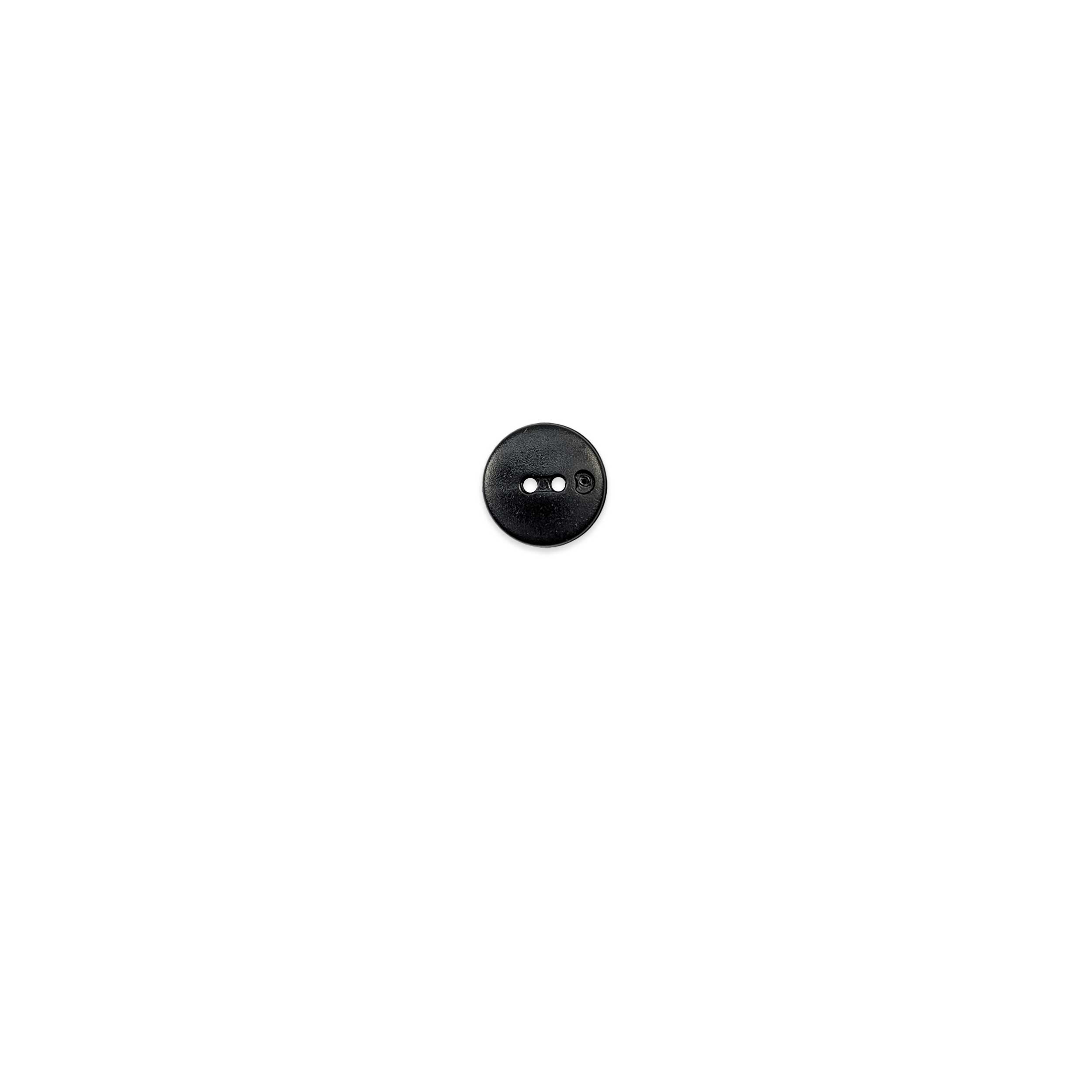 Bouton mat 2 trous rayures brillantes noir Image