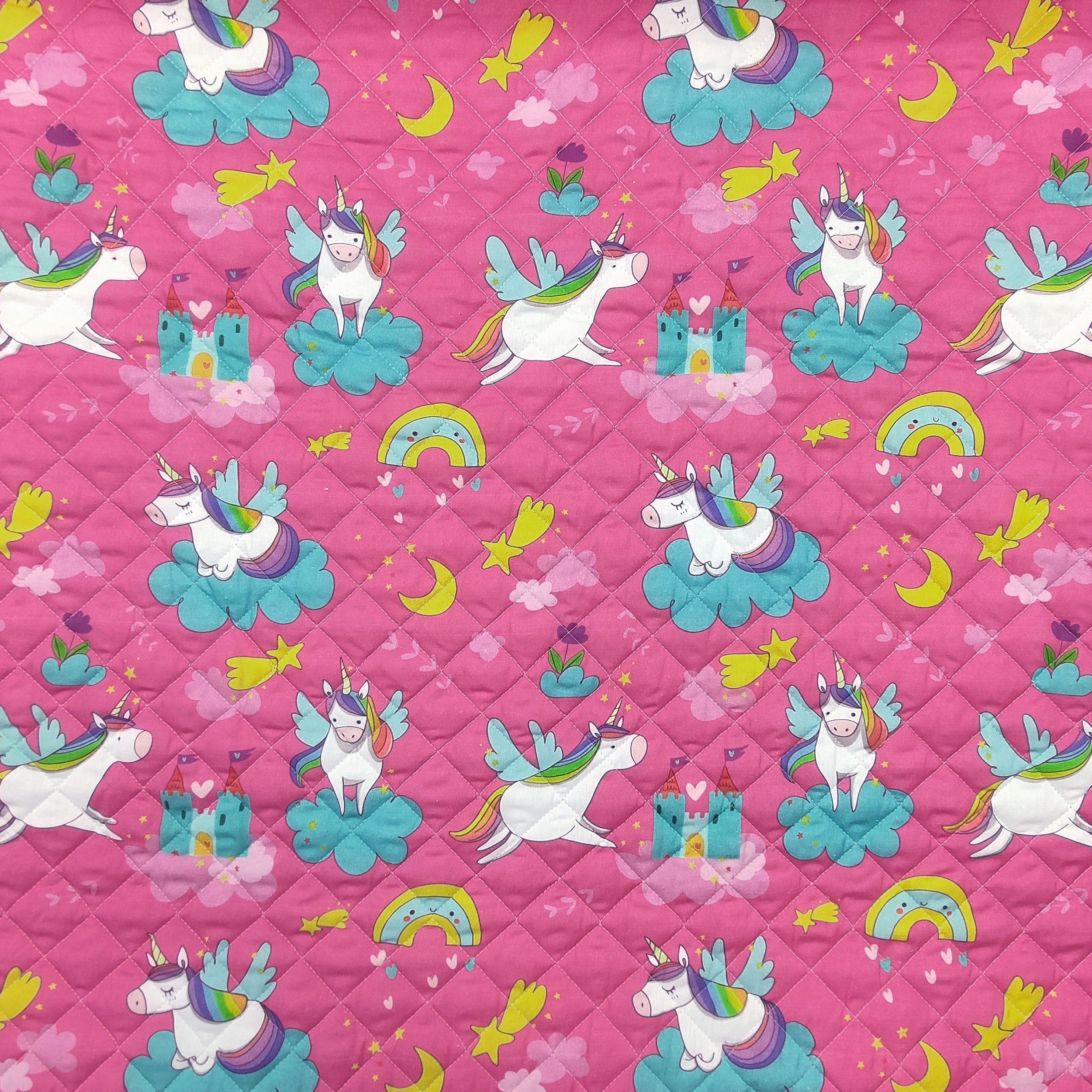 Tissu Quilted Unicorns and Castles - Panini Fabrics