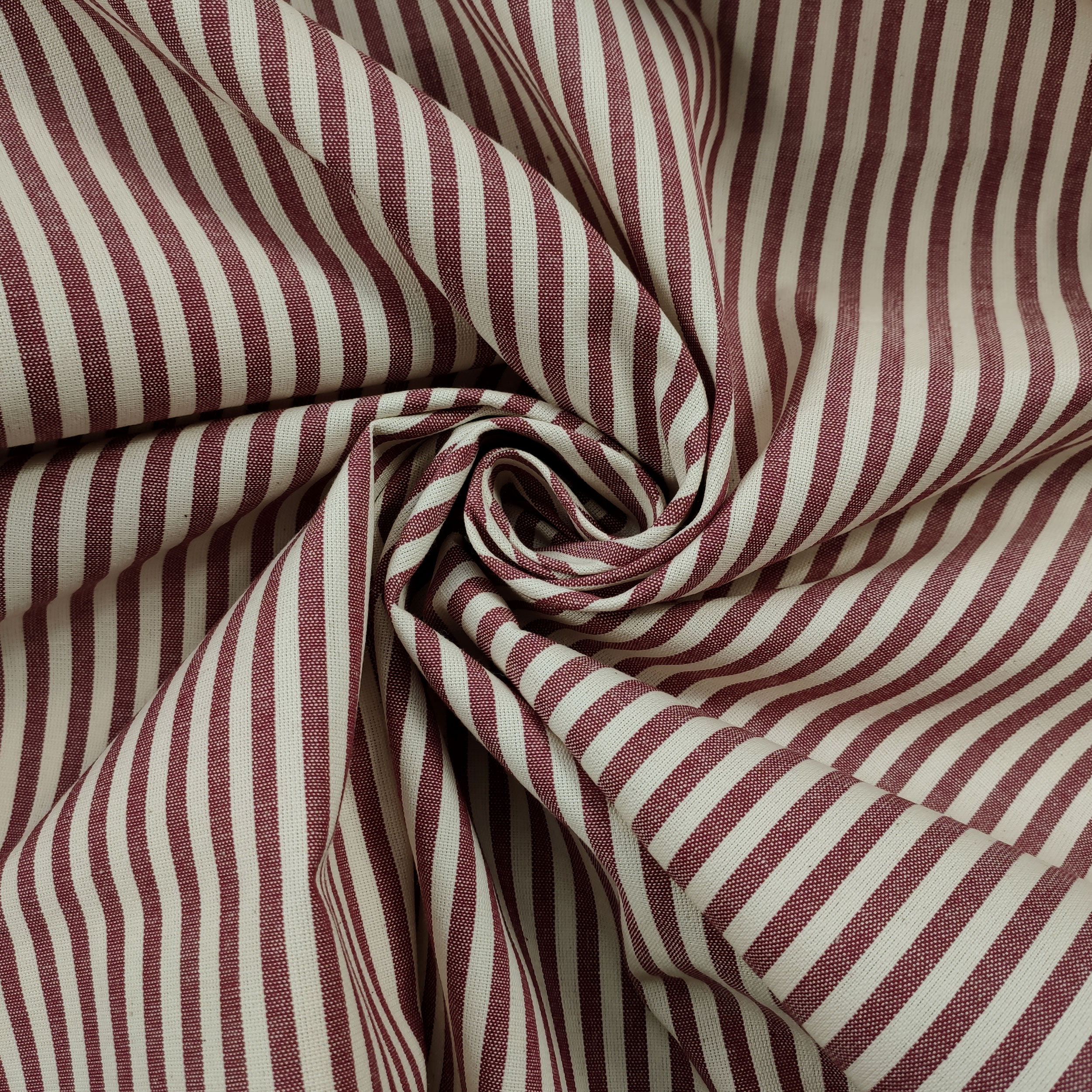 Pure Cotton Striped Tablecloth Fabric Image