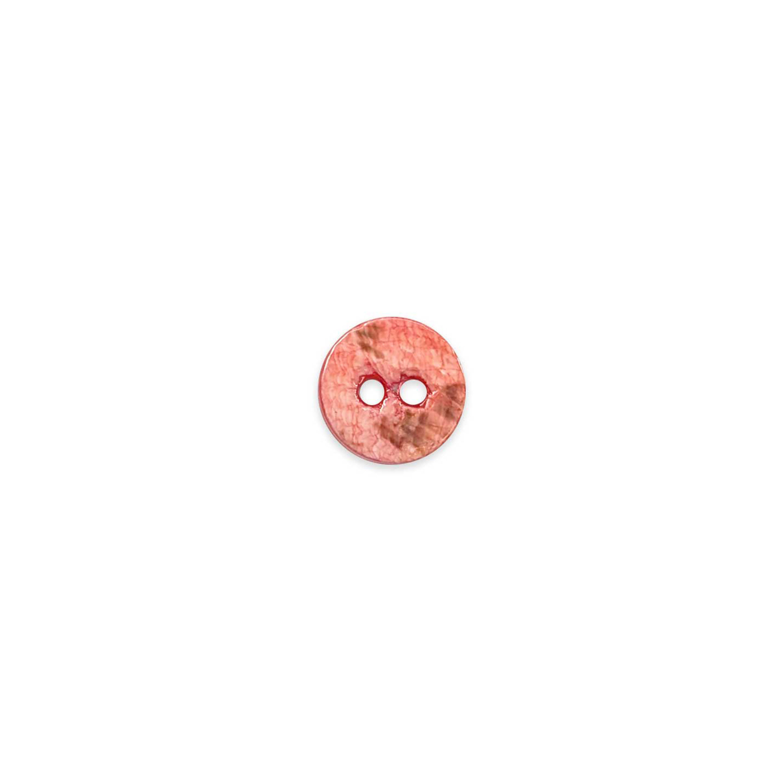 Mother-of-pearl button 2 holes Peach Lin 16 Image