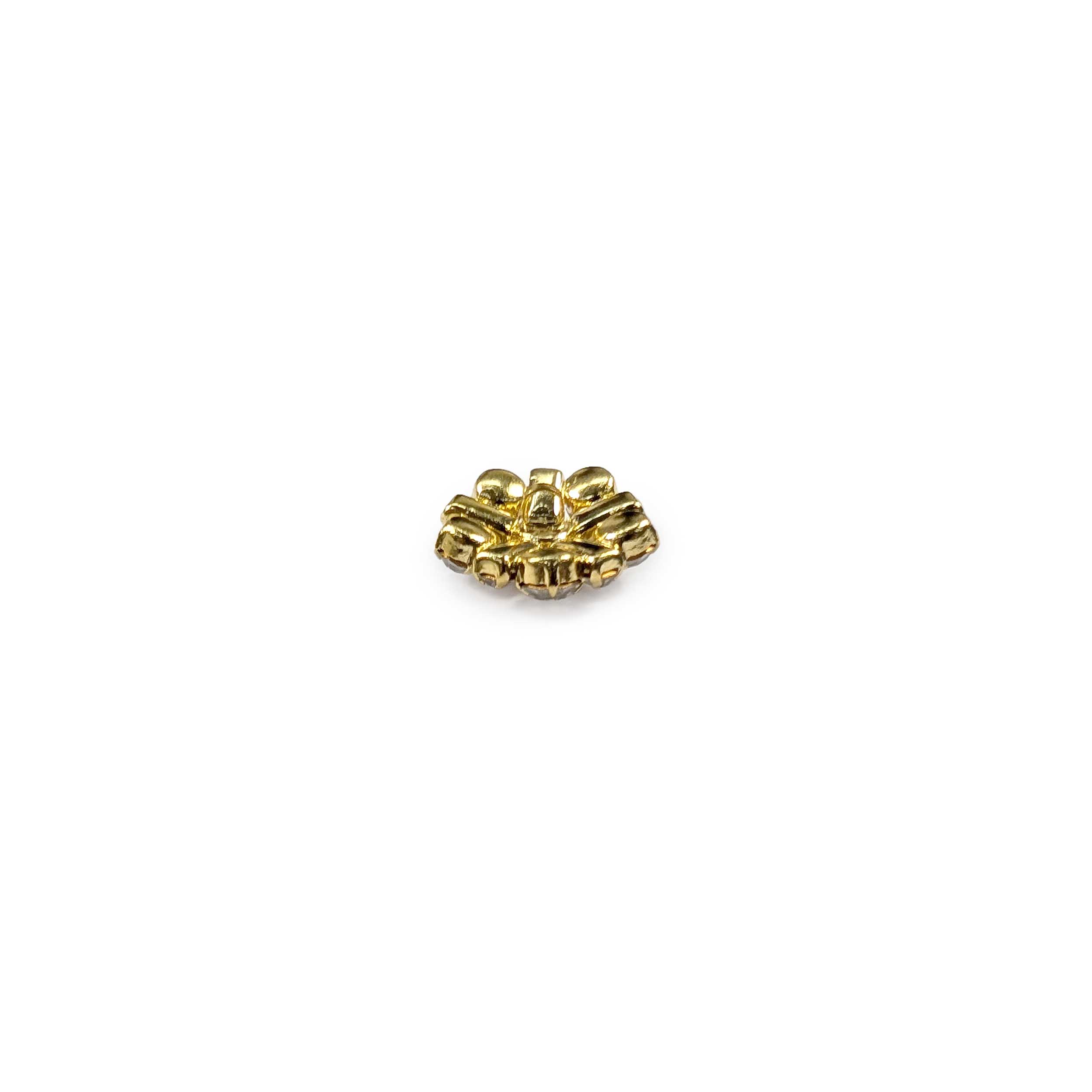 Rhinestone Set Gold Button Jewel Image