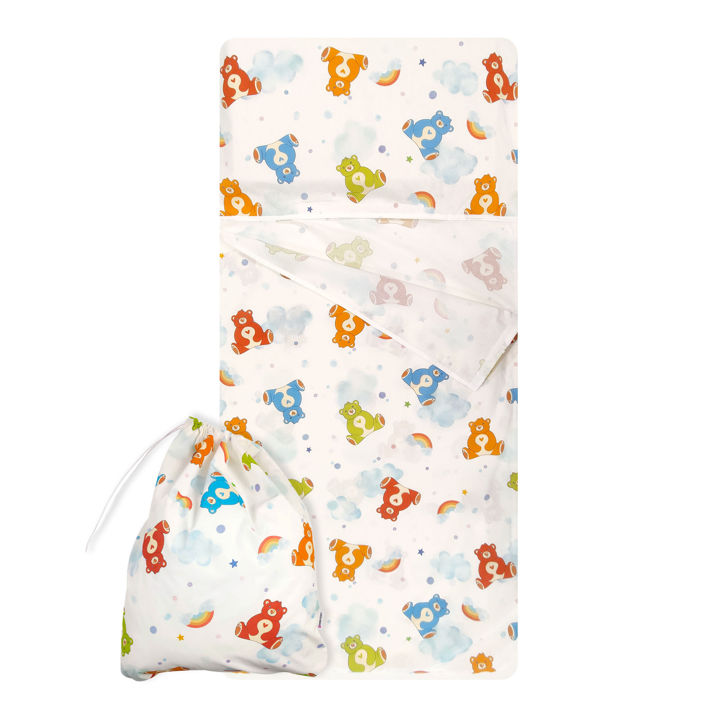 Sac de couchage d'été Teddy Bears Clouds and Rainbows Image