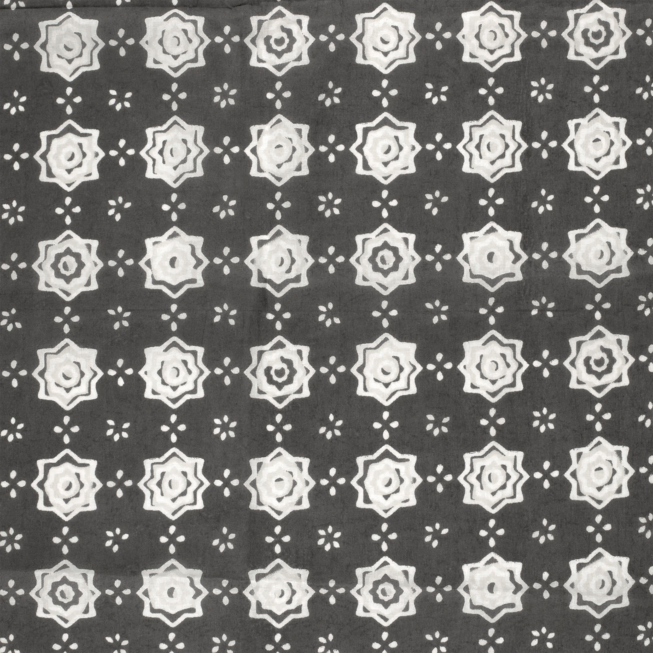 Batik Patterned Cotton Muslin Grey Background Image