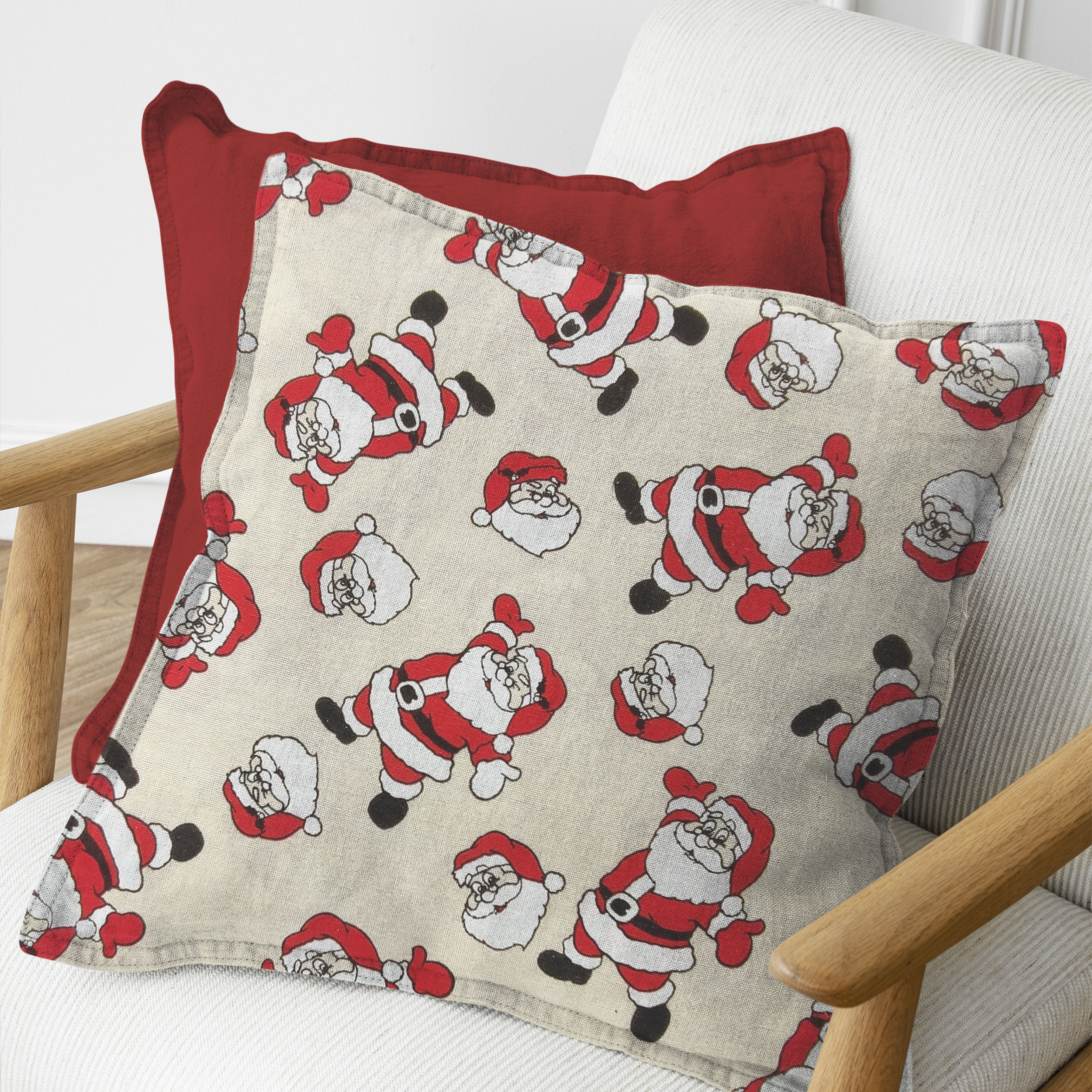 Décoration de Noël en tissu avec le Père Noël Image
