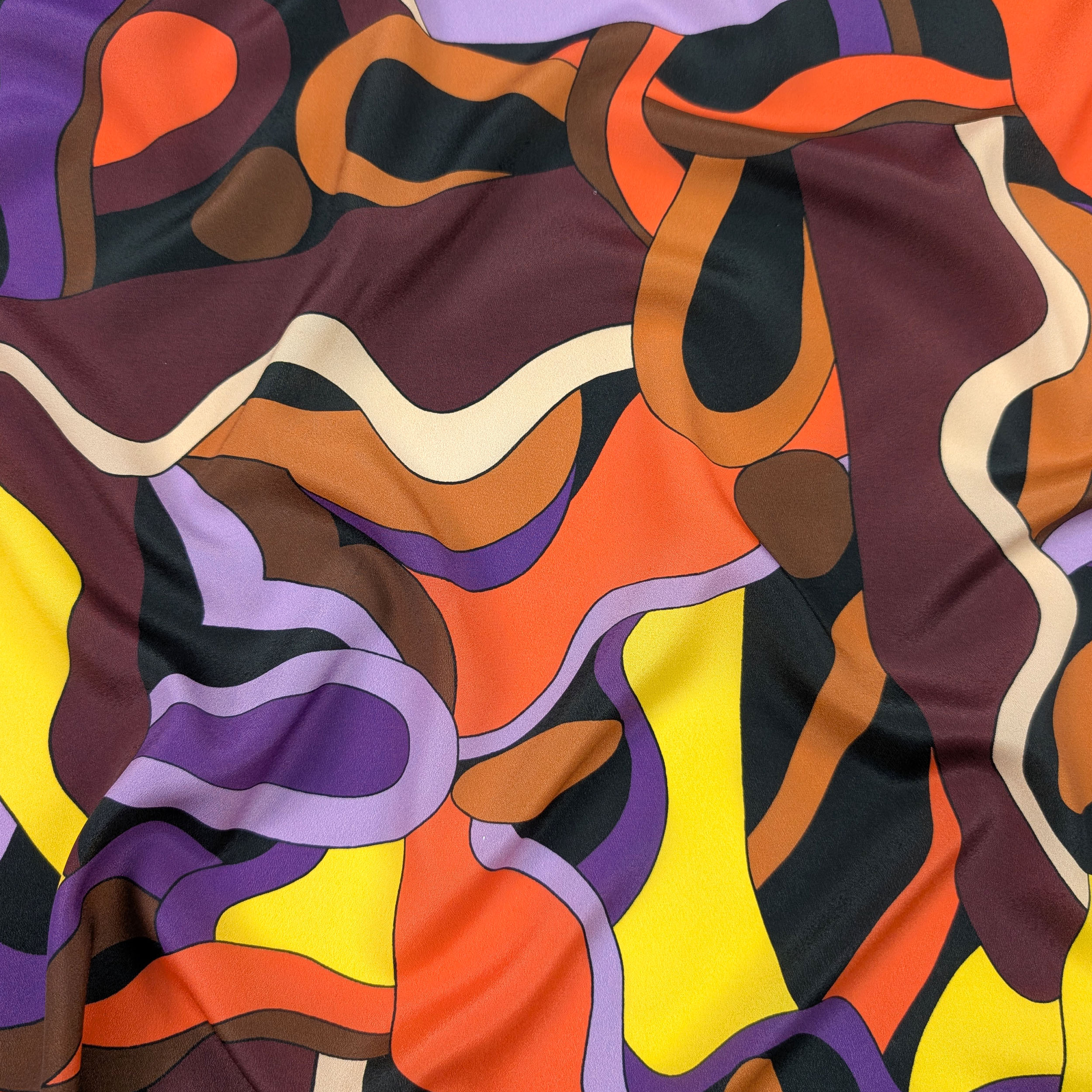 Yellow and Purple Fashion Crêpe Image