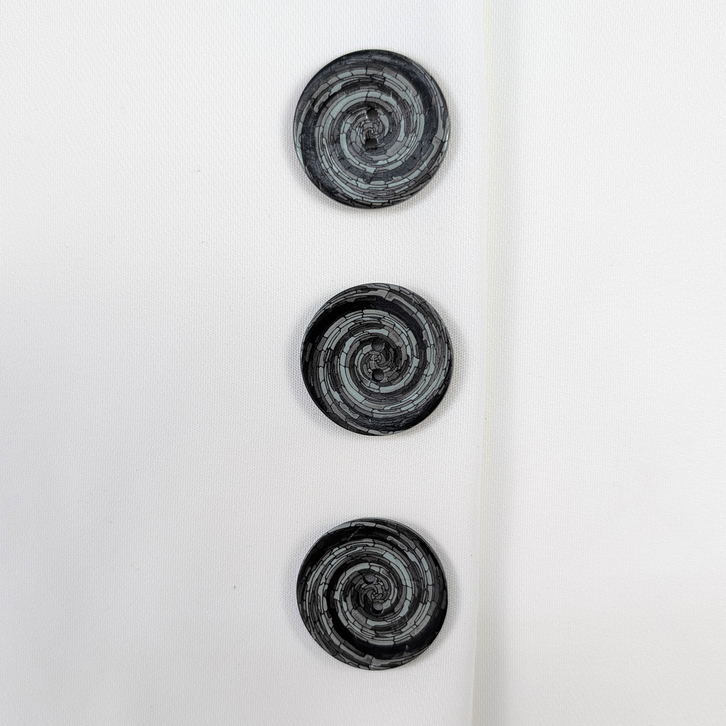 Spiral Button Grey 2 Holes Image