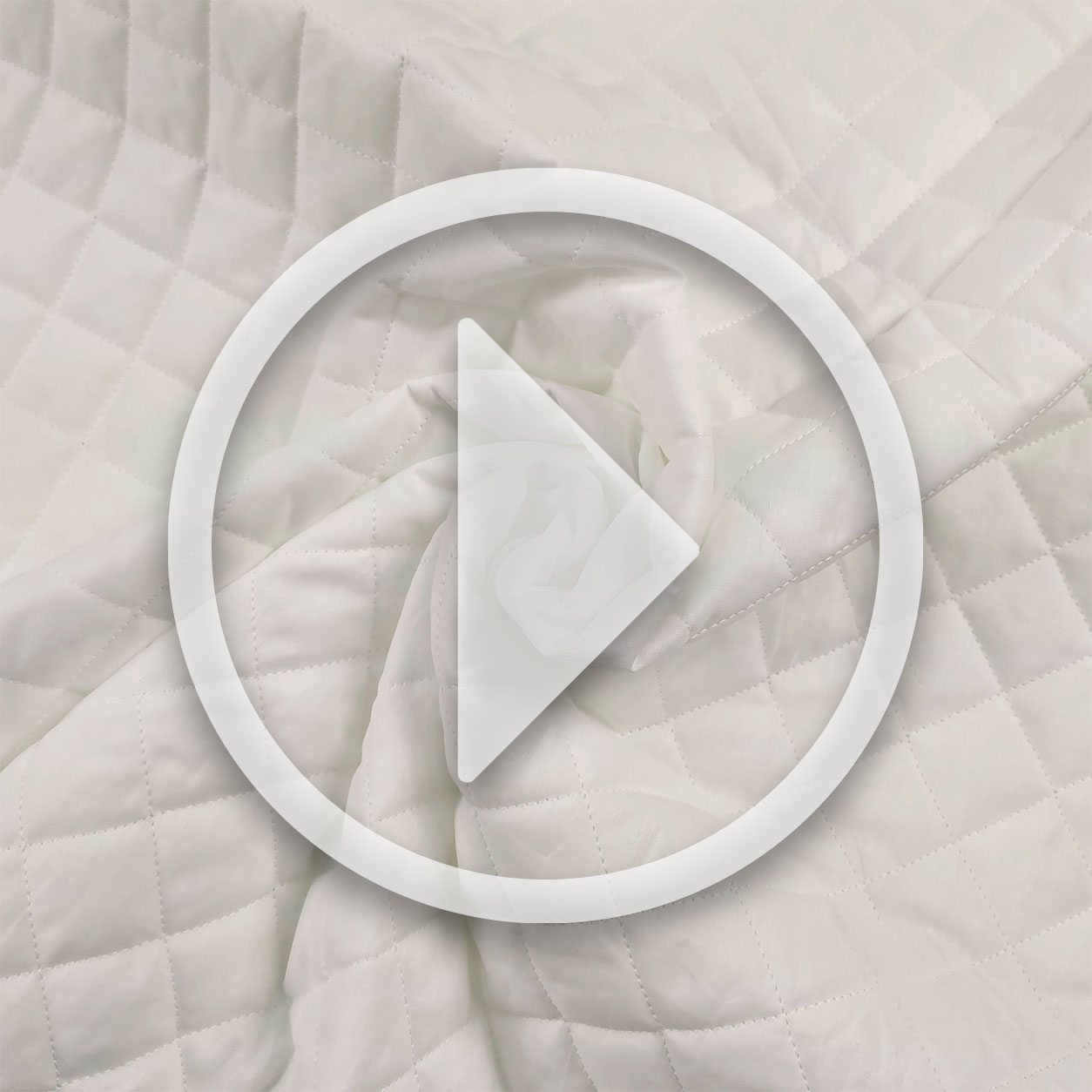 White Quilted Fabric Image