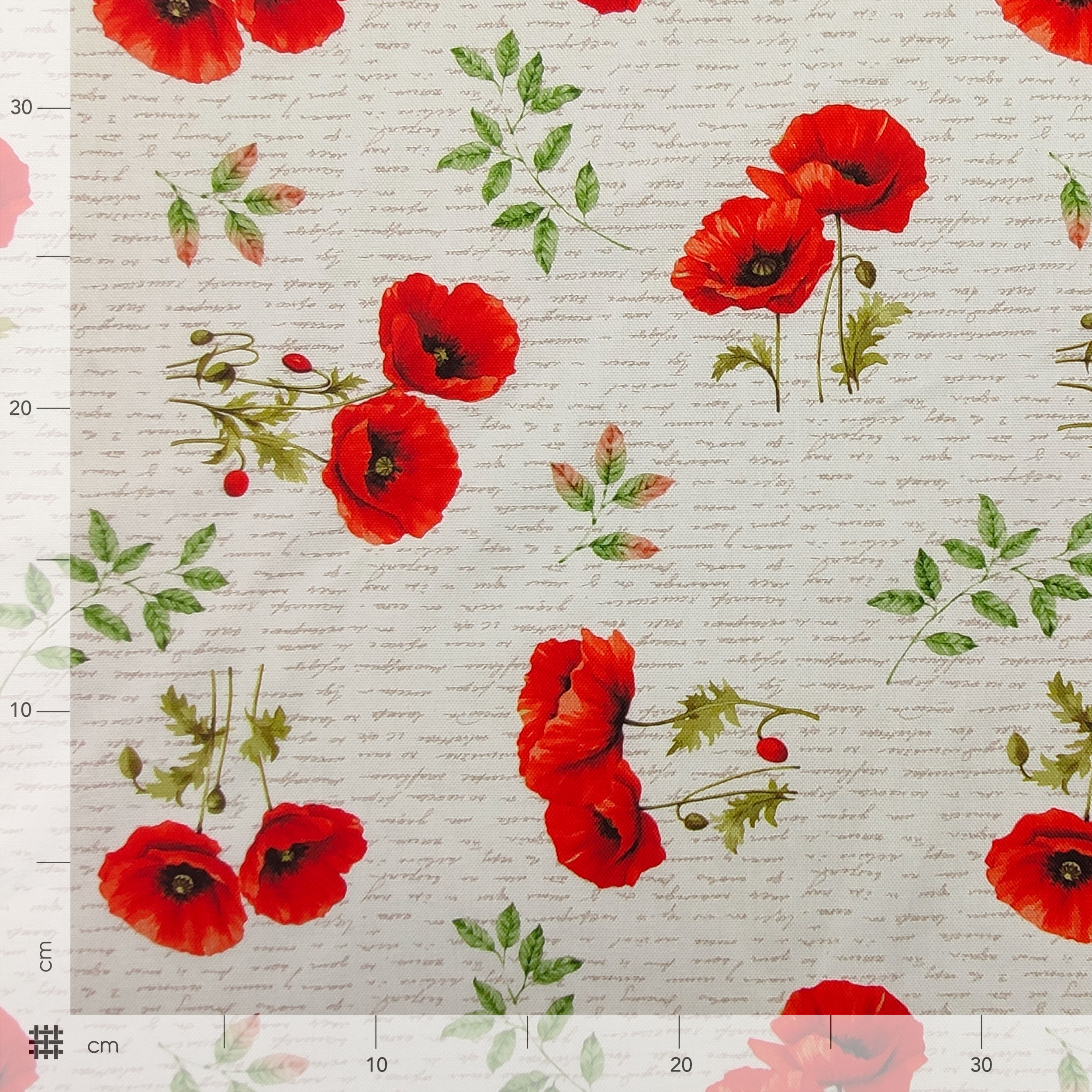 Baumwolle, Panama, Mohn und Schriften