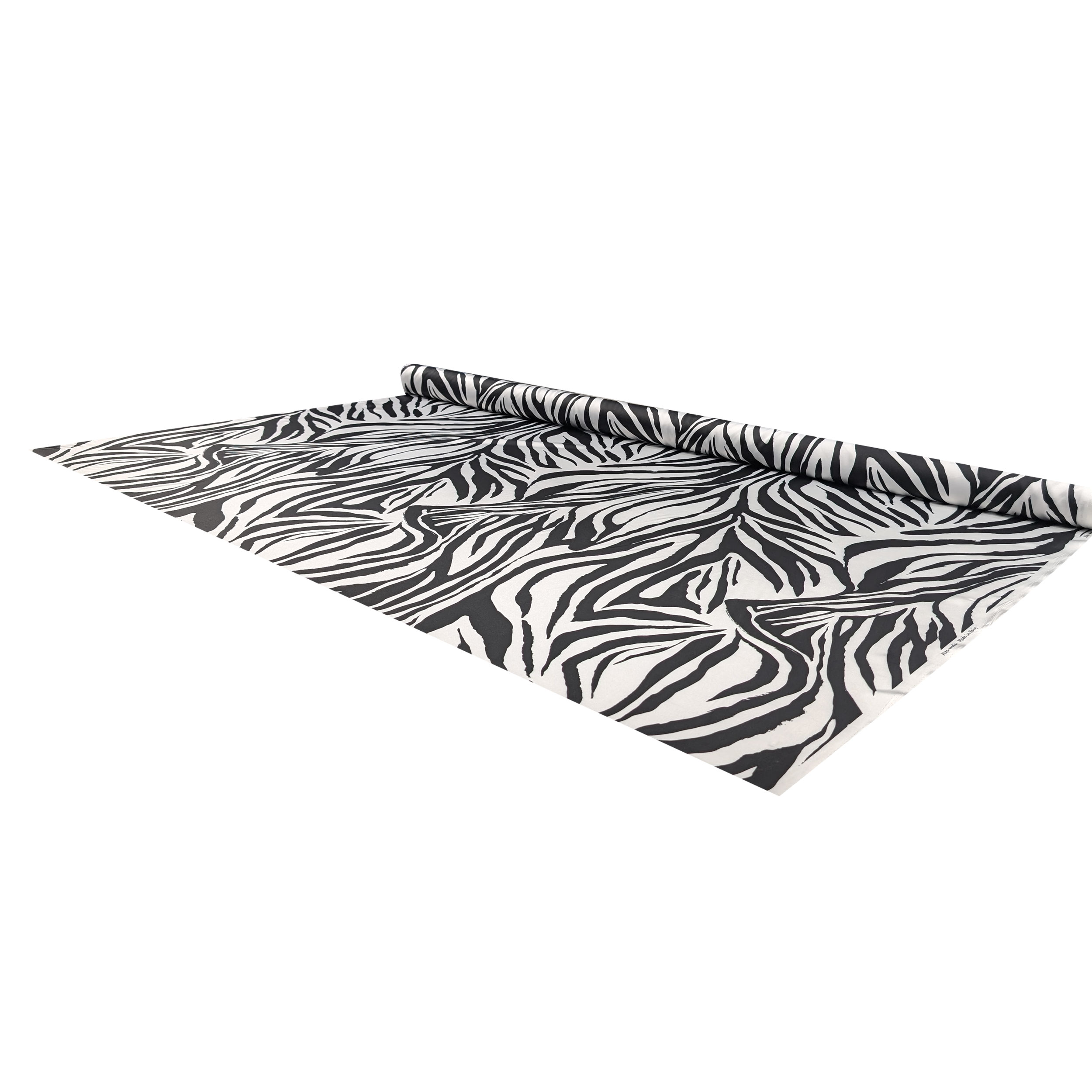 Satin Set High Fashion Zebra Patterned Image