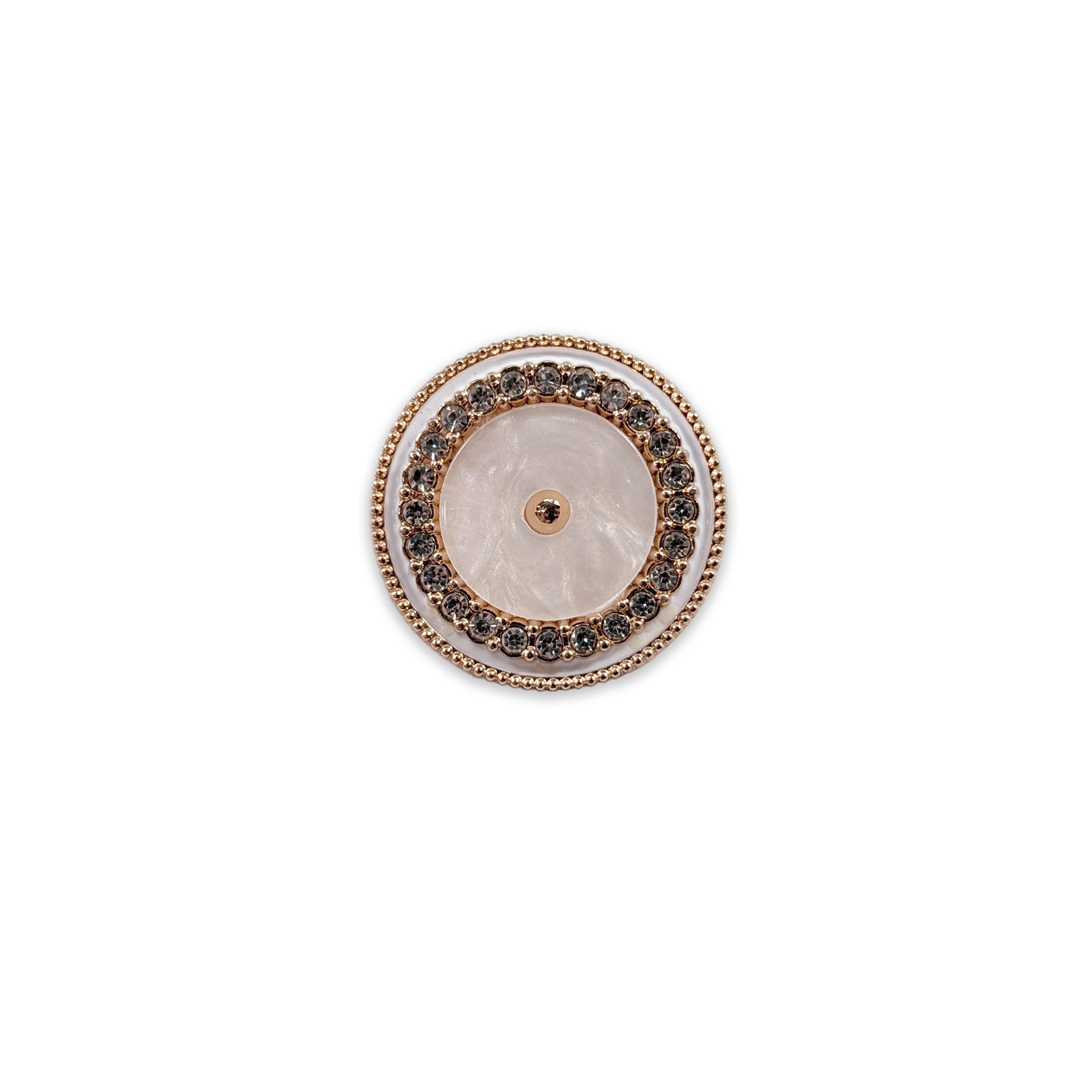 Rose Gold Rhinestone Button Image