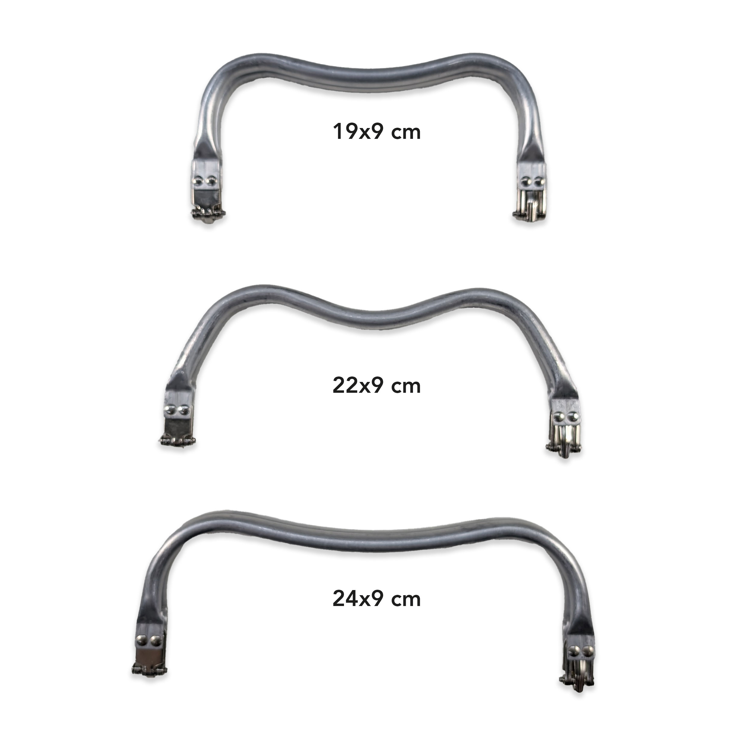 Fermeture à ressort en aluminium pour pochettes Image