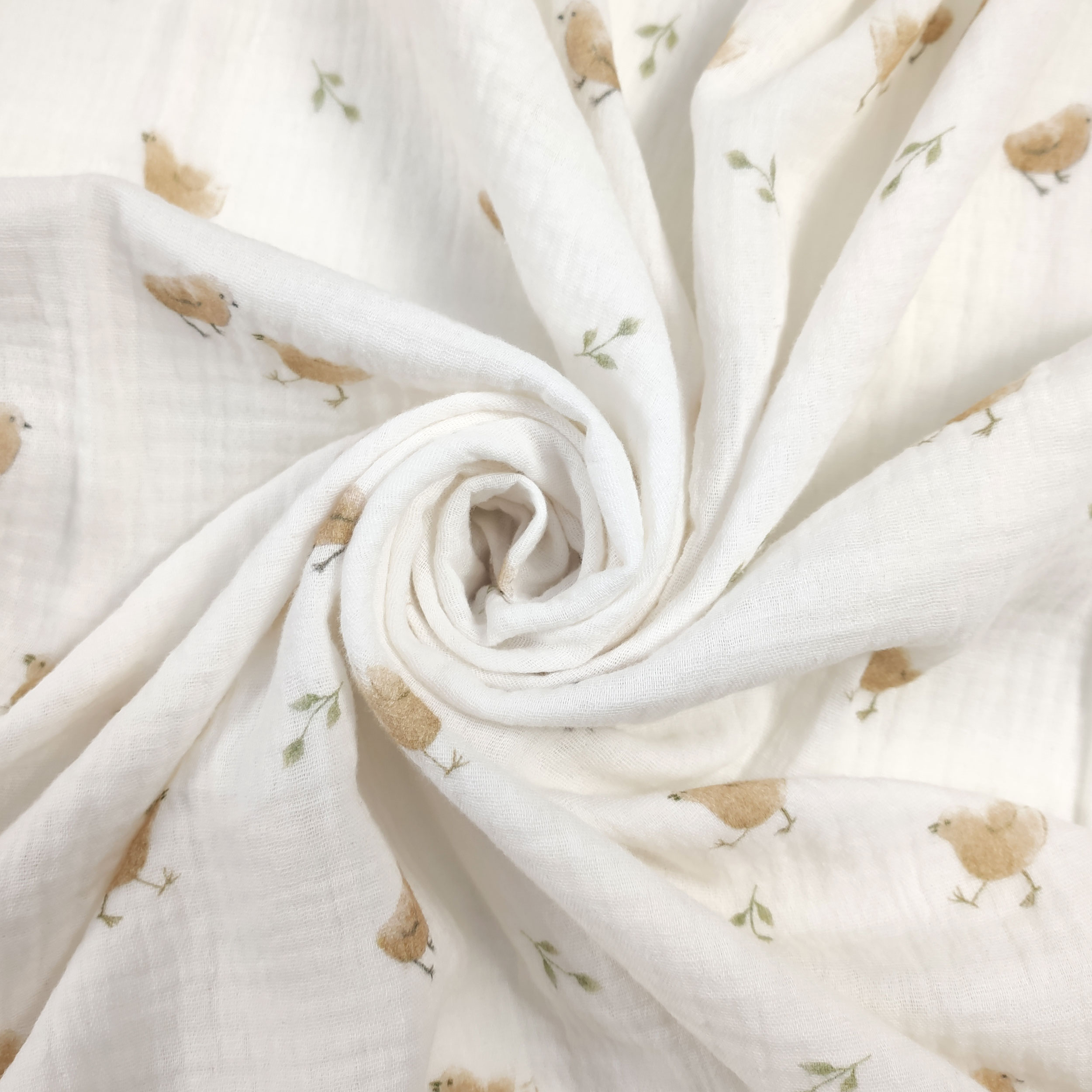 Cotton Muslin Birds Image