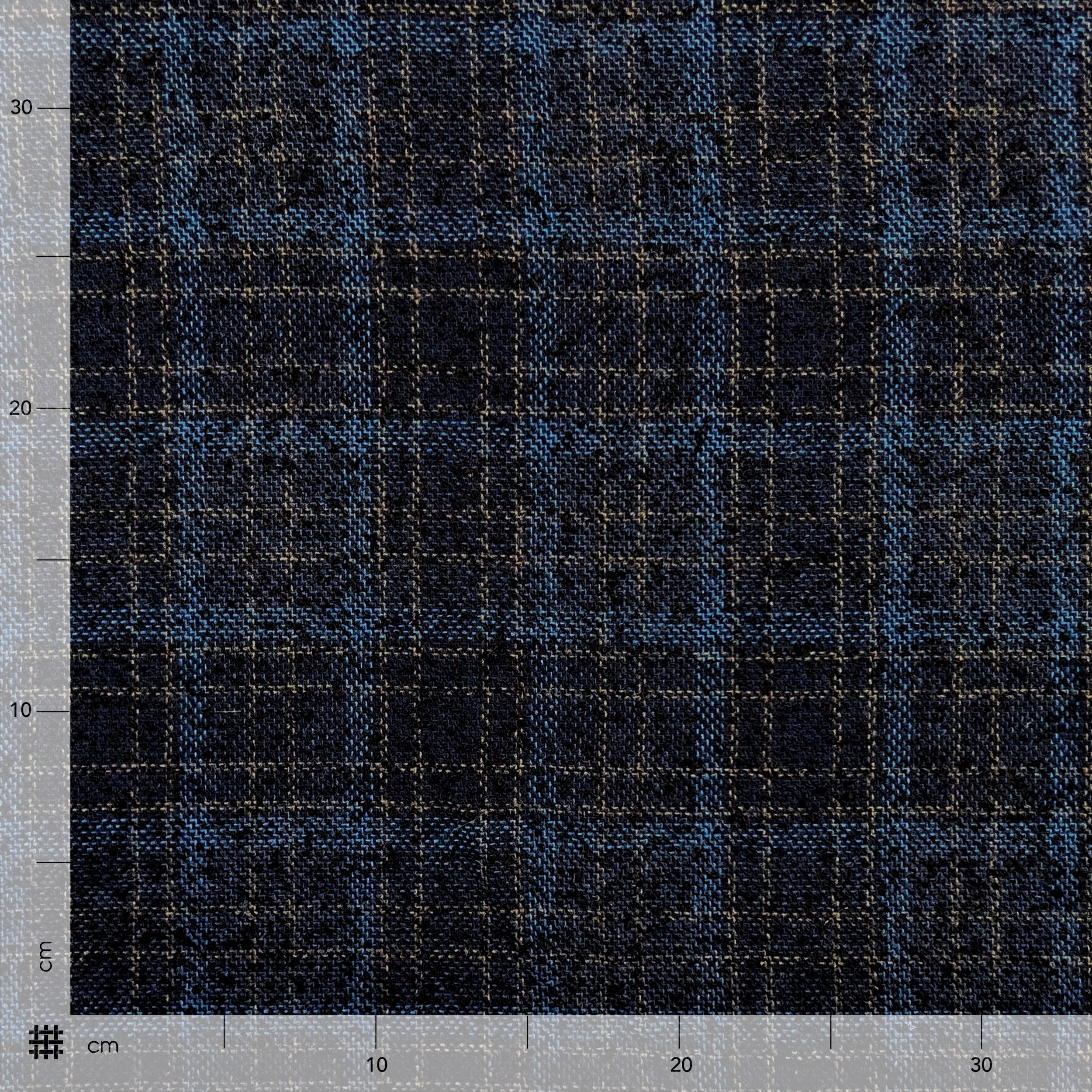 Dark Blue Tartan Tweed Image