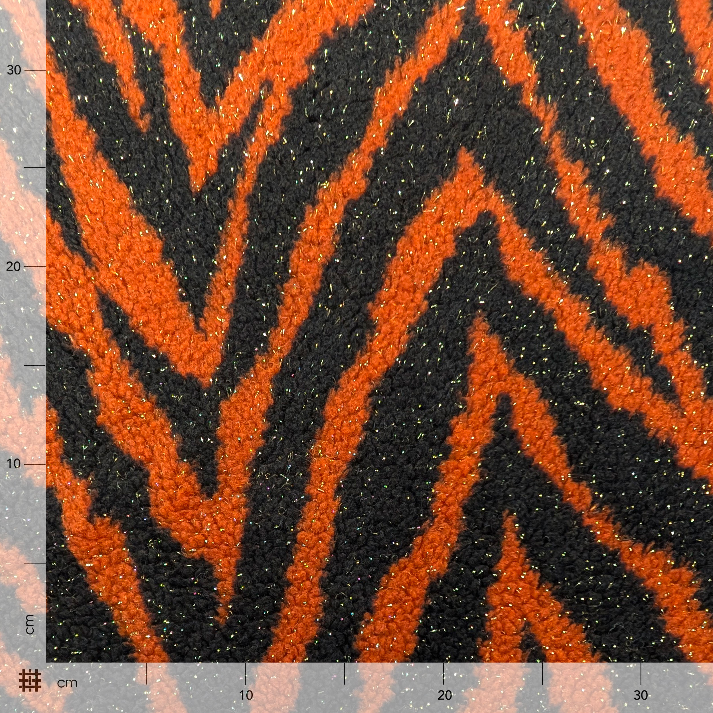 Gold Lurex Zebra Pattern Coat Image