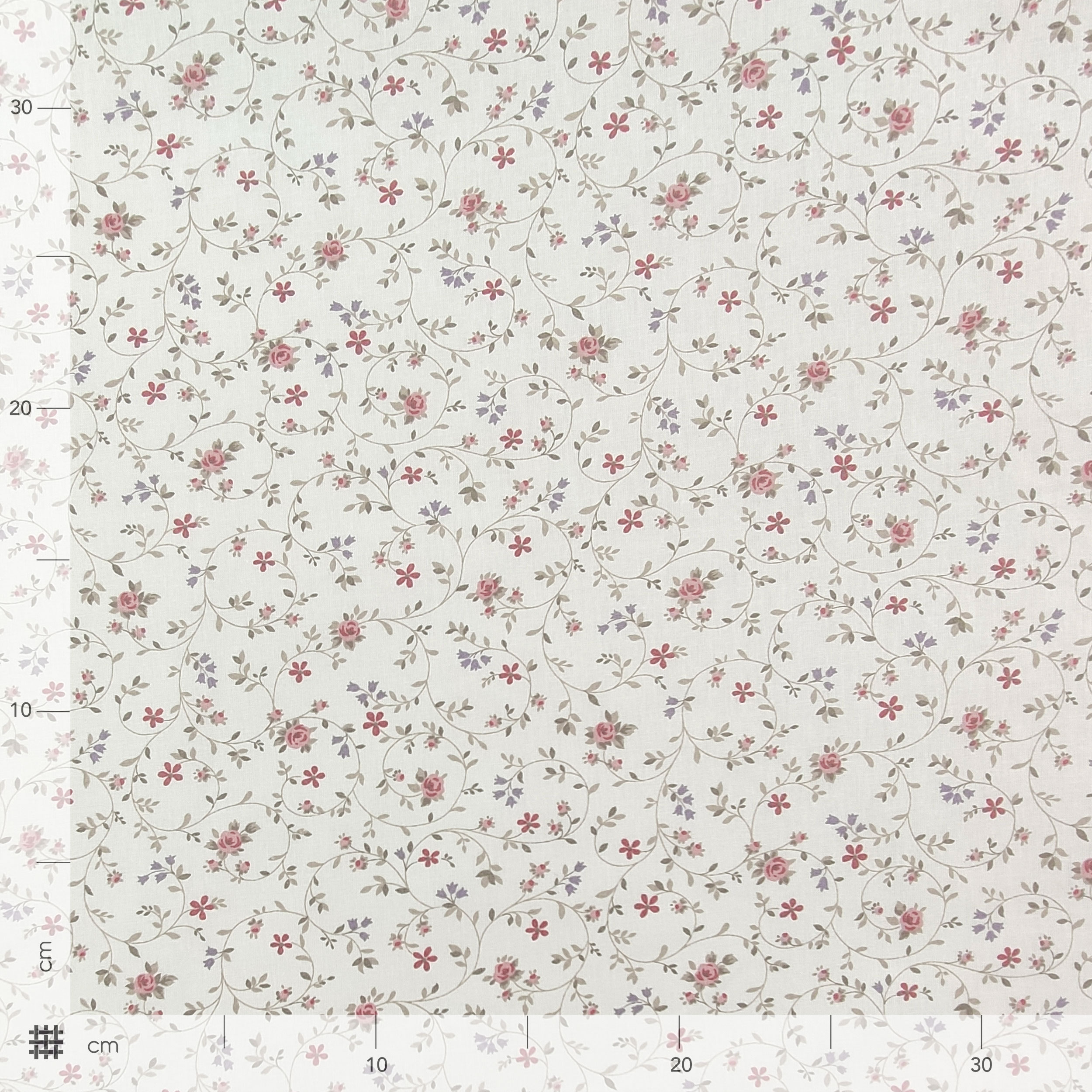 Baumwollstoff Rosa Blumen