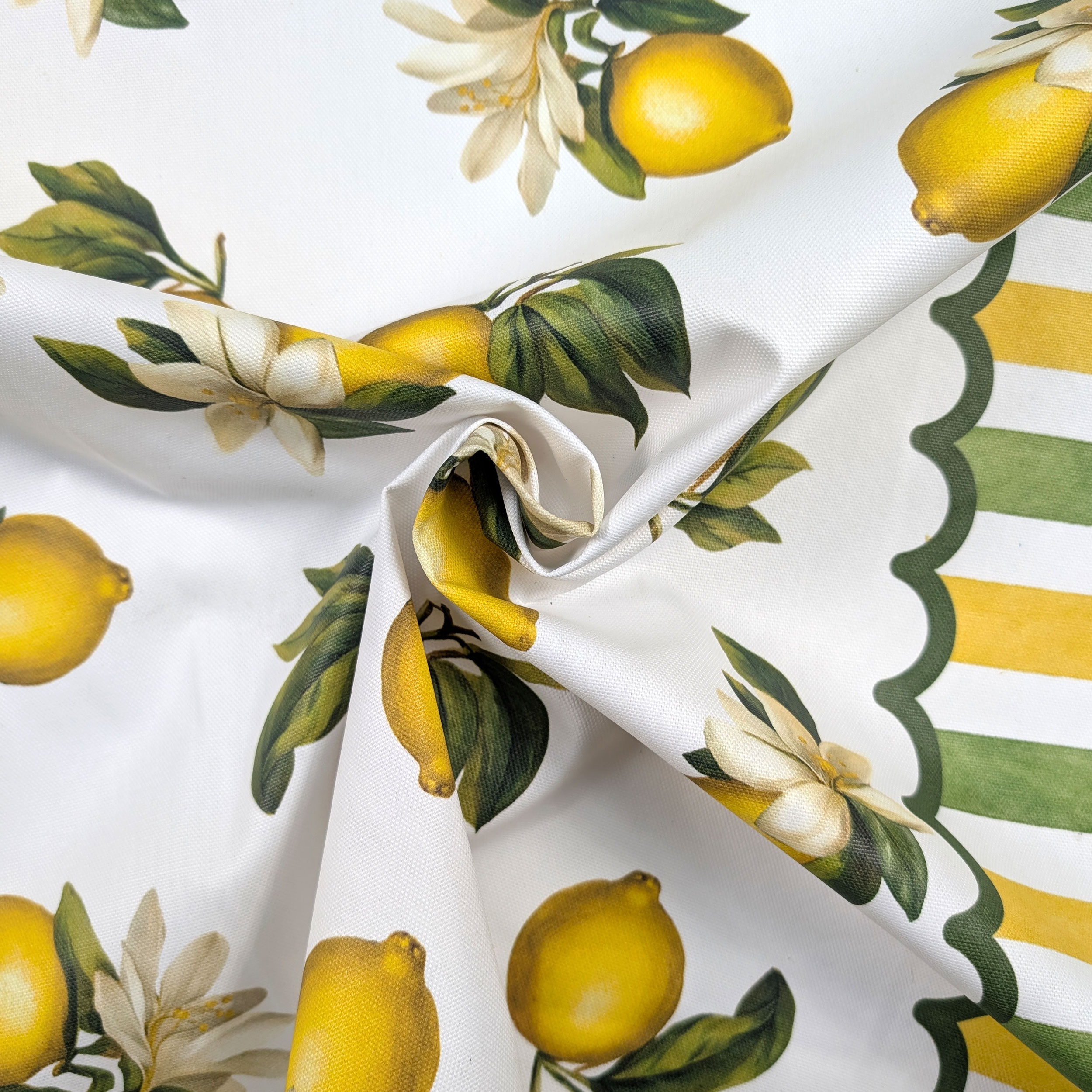 Tissu pour nappe d'été en résine de citron Image
