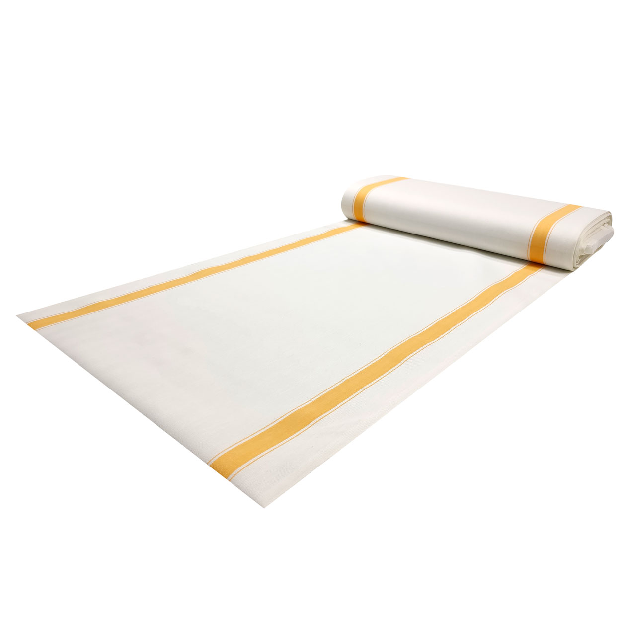 Cotton Kitchen Towel Fabric - Yellow Stripes