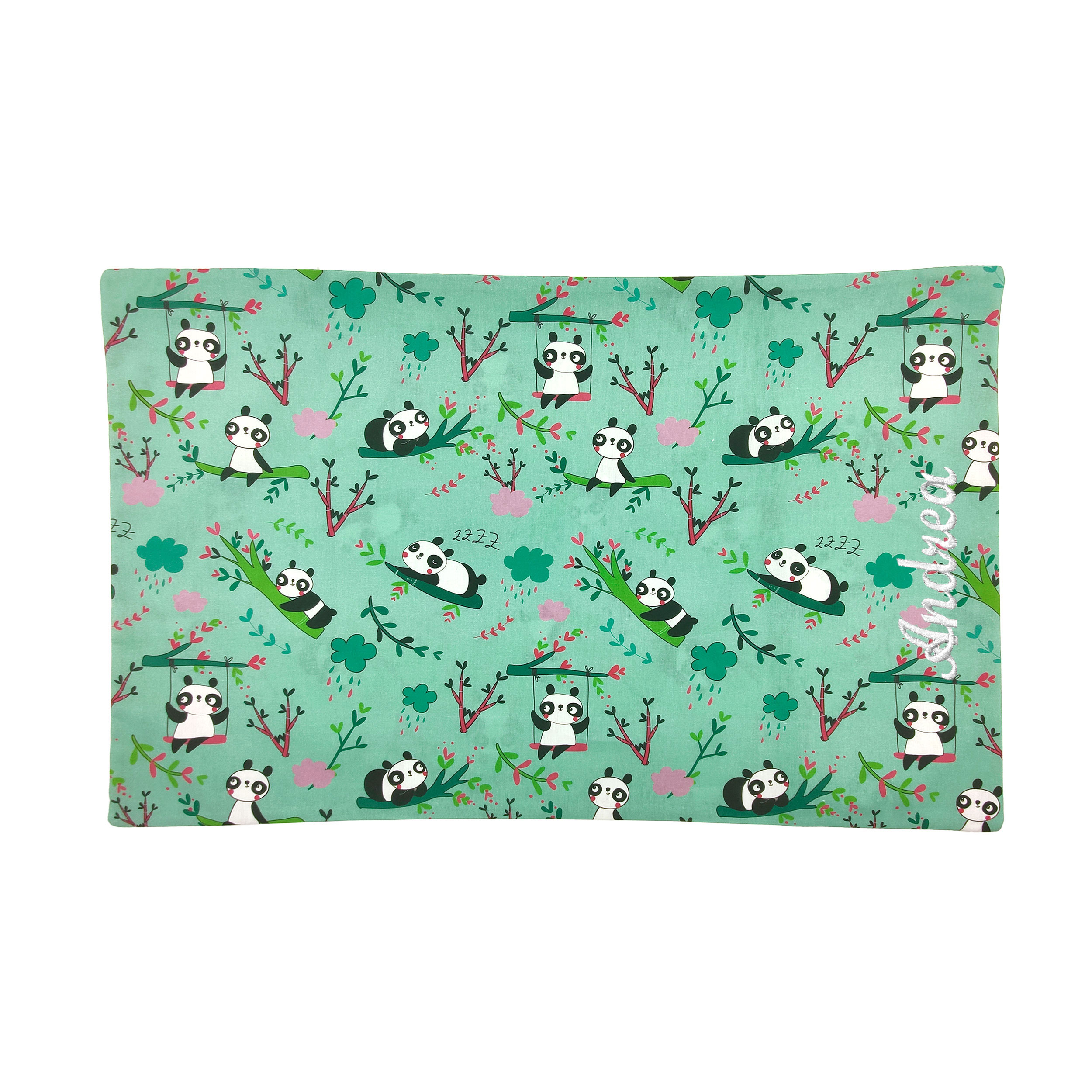 Cute Pandas Cotton Pillowcase Image