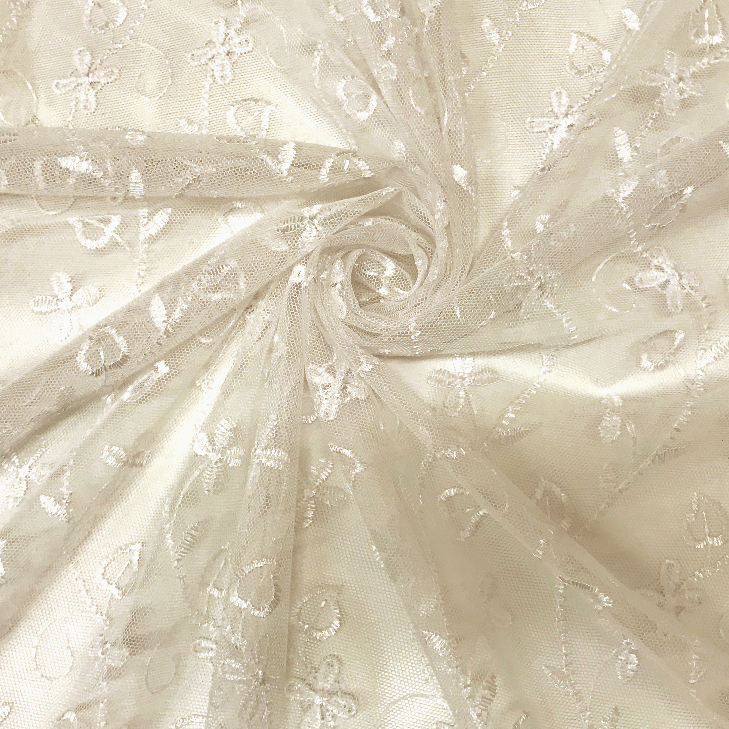 Scampolo Fabric Curtain Lace Ariadne 150x295 cm Image