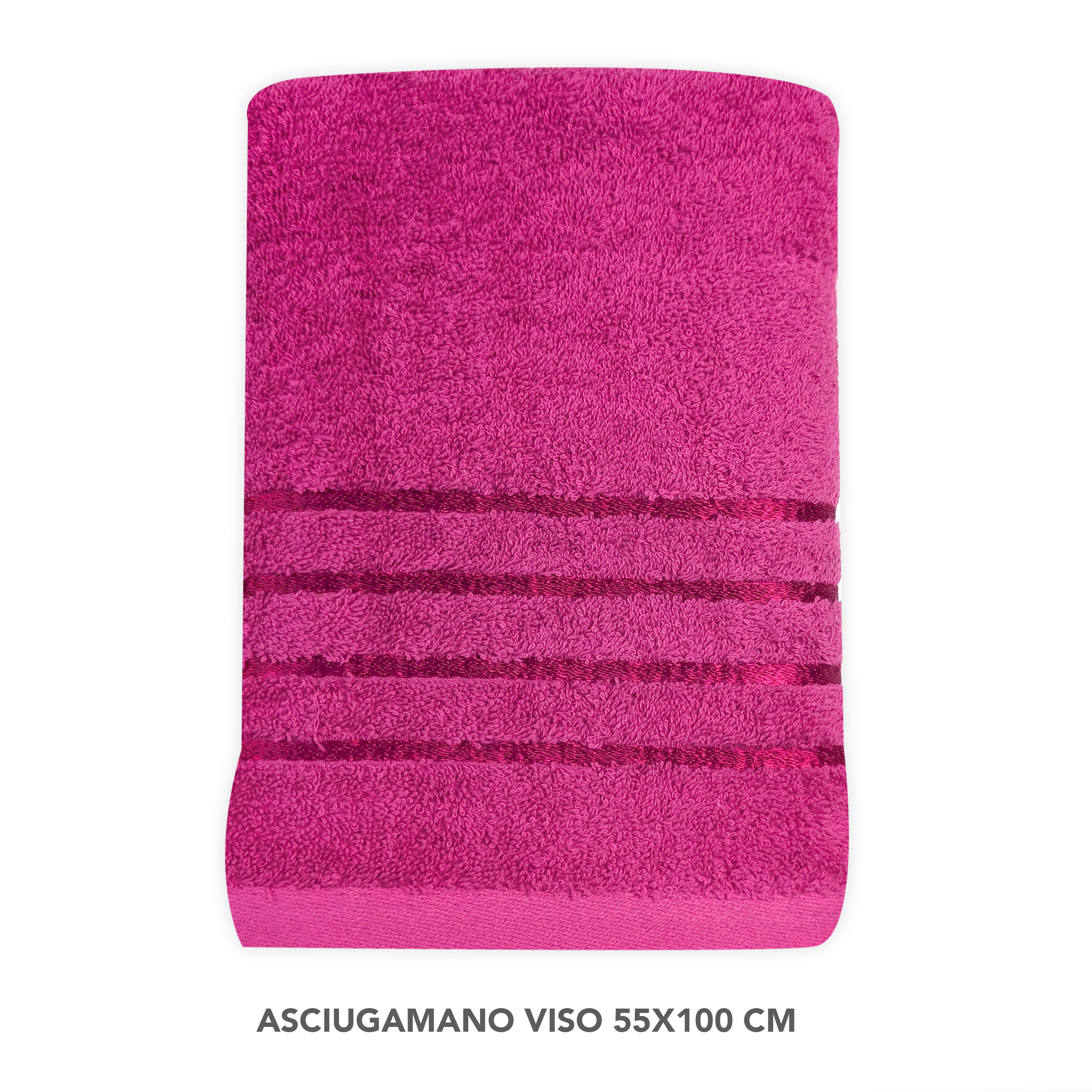 Fuchsia Bath, Face and Guest Towel Set Image