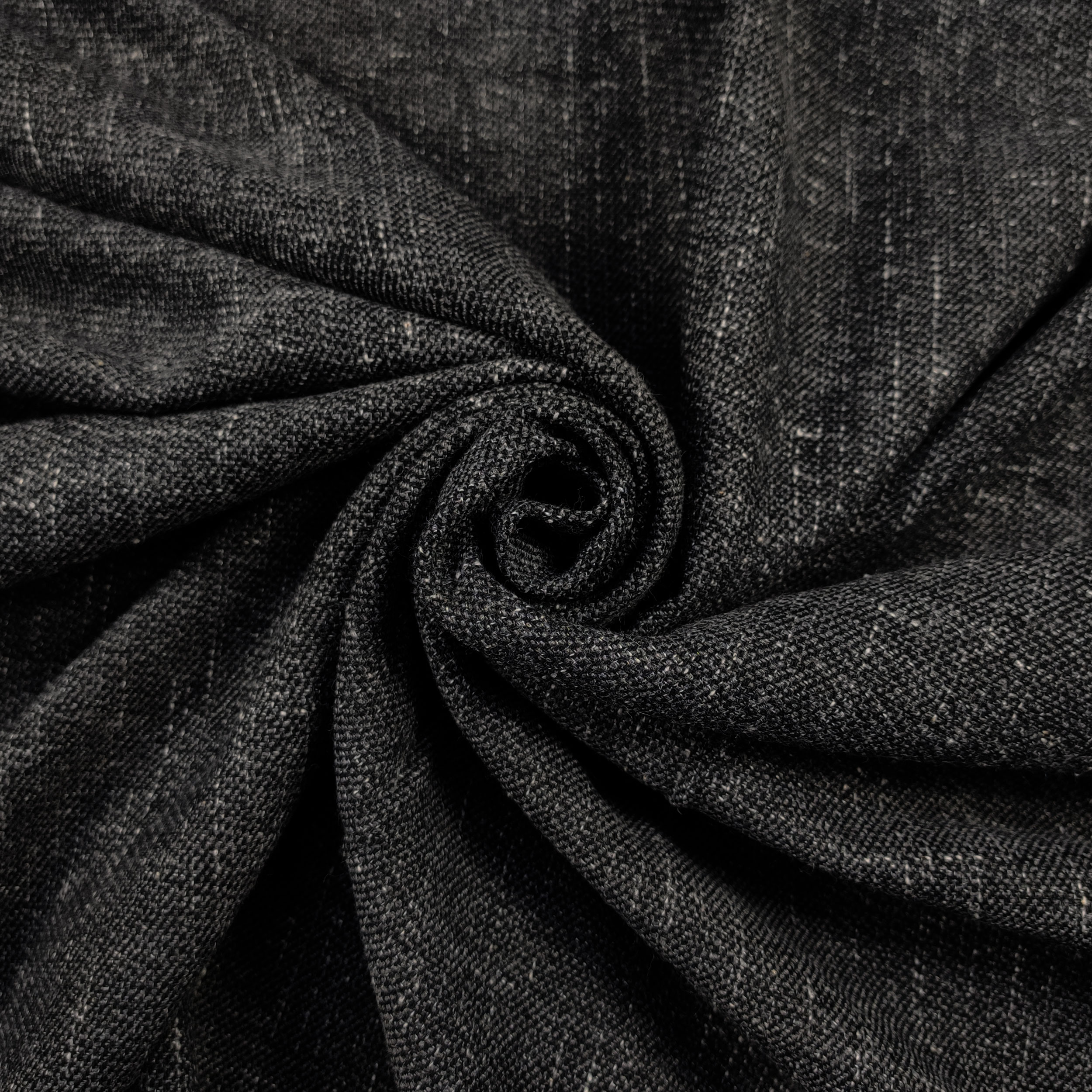 Tissu de coton mélangé anthracite