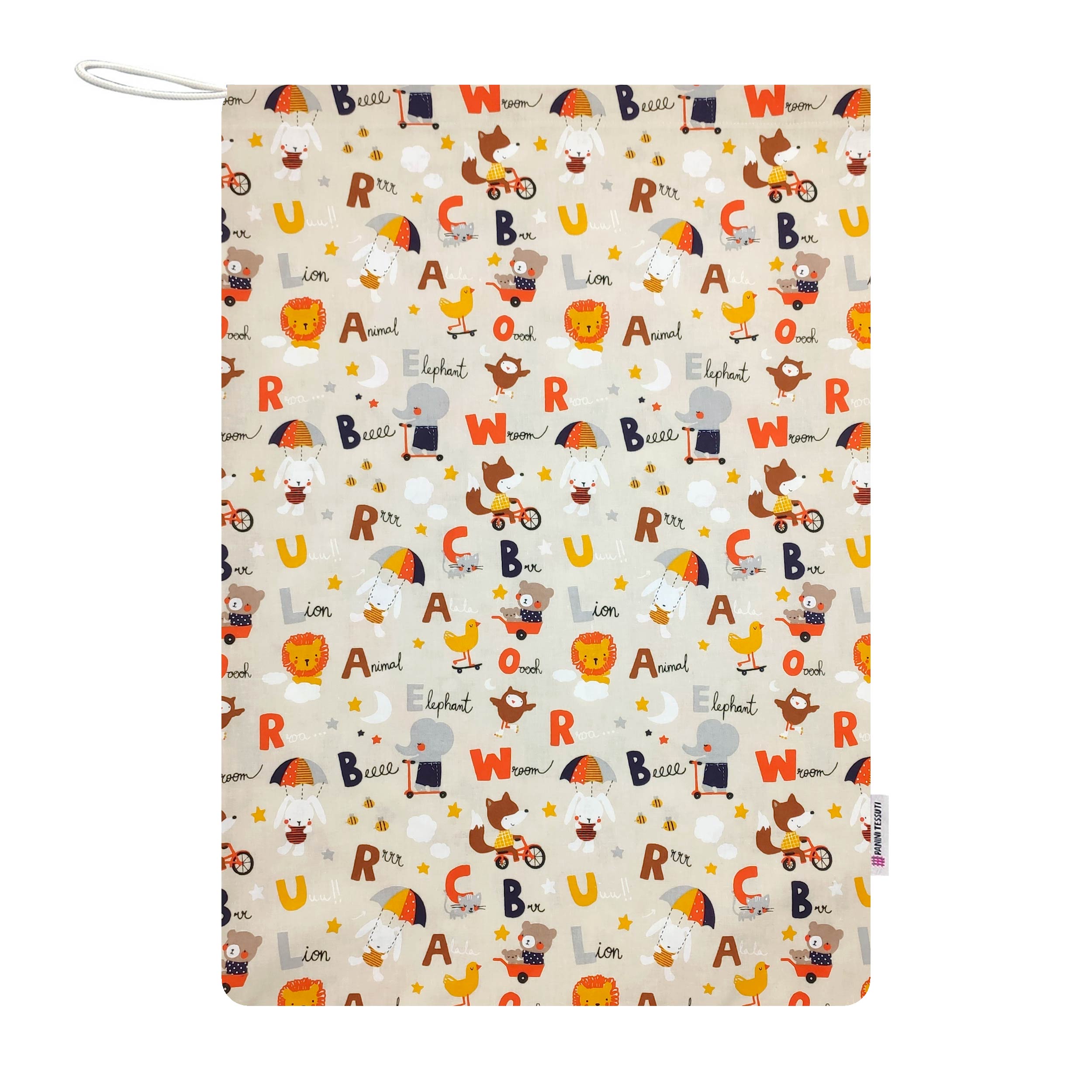 Sac de jardin d'enfants Animaux et lettres