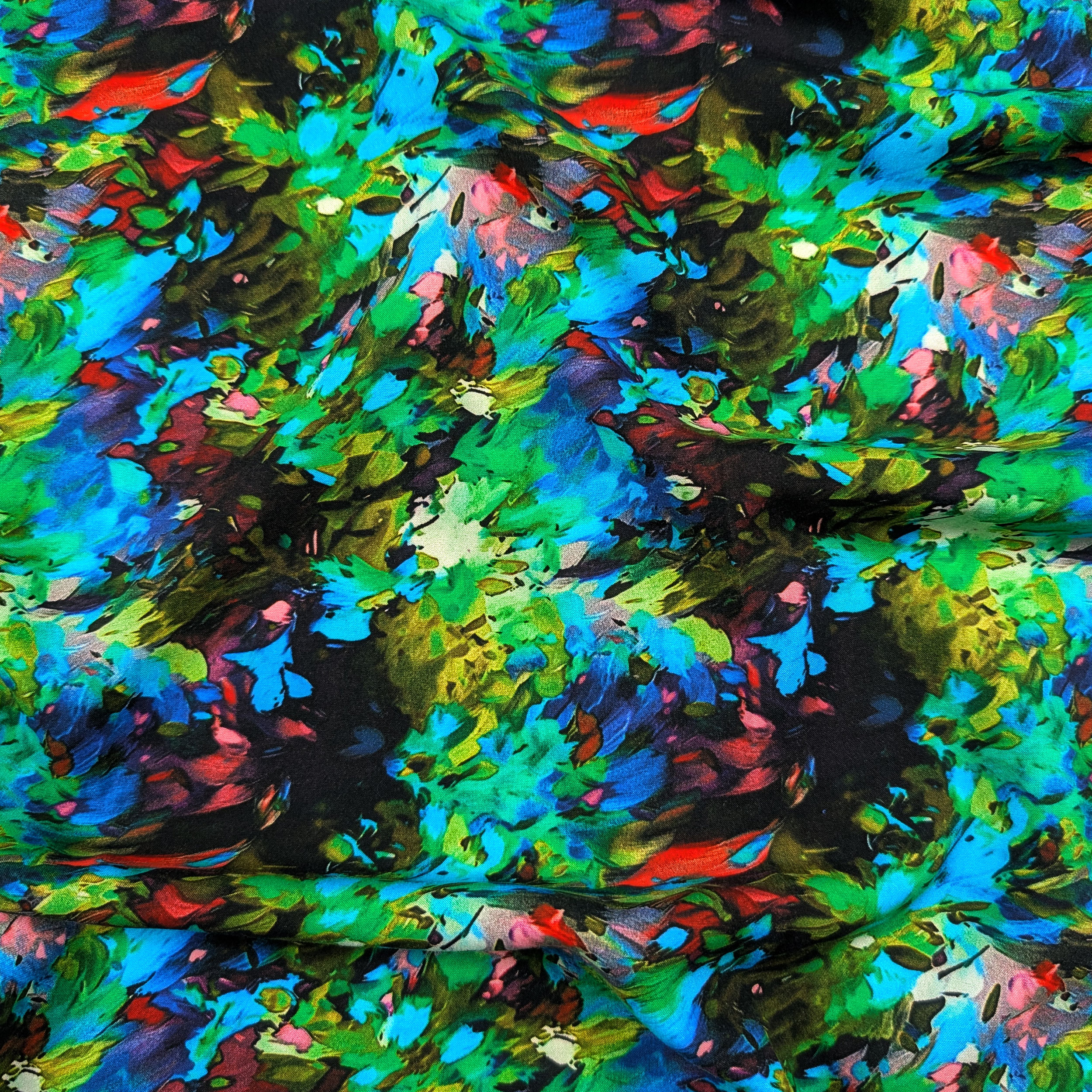 Viscose Abstract Coloured Fantasy Image
