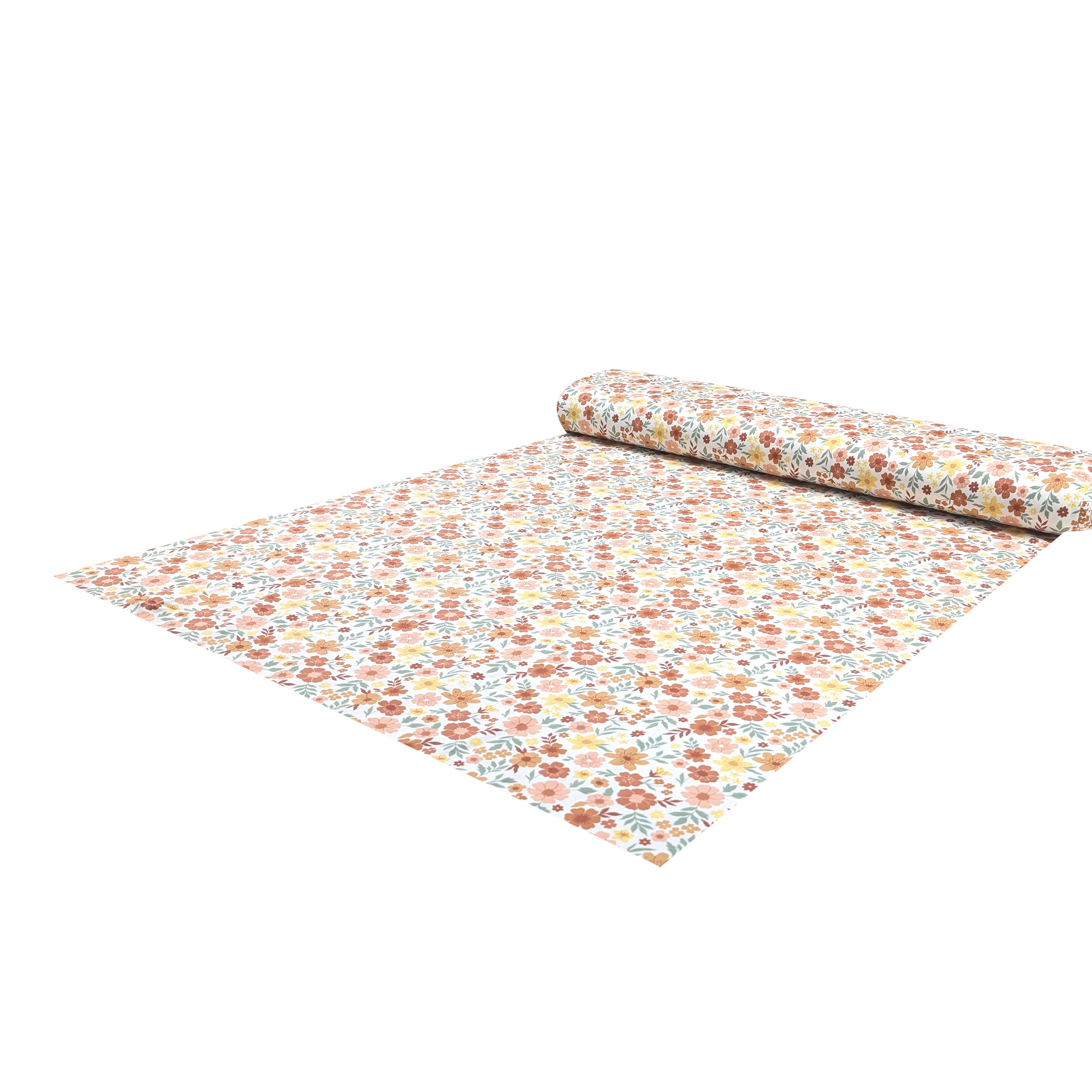 Jersey Cotton Floral Jersey Warm Tones Image