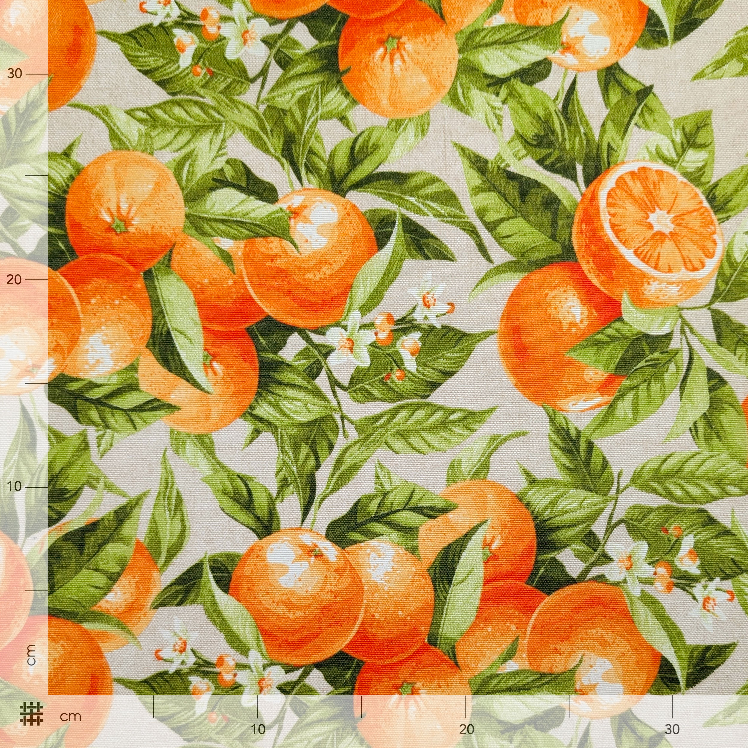 Fabric for Resin Tablecloth Oranges Image