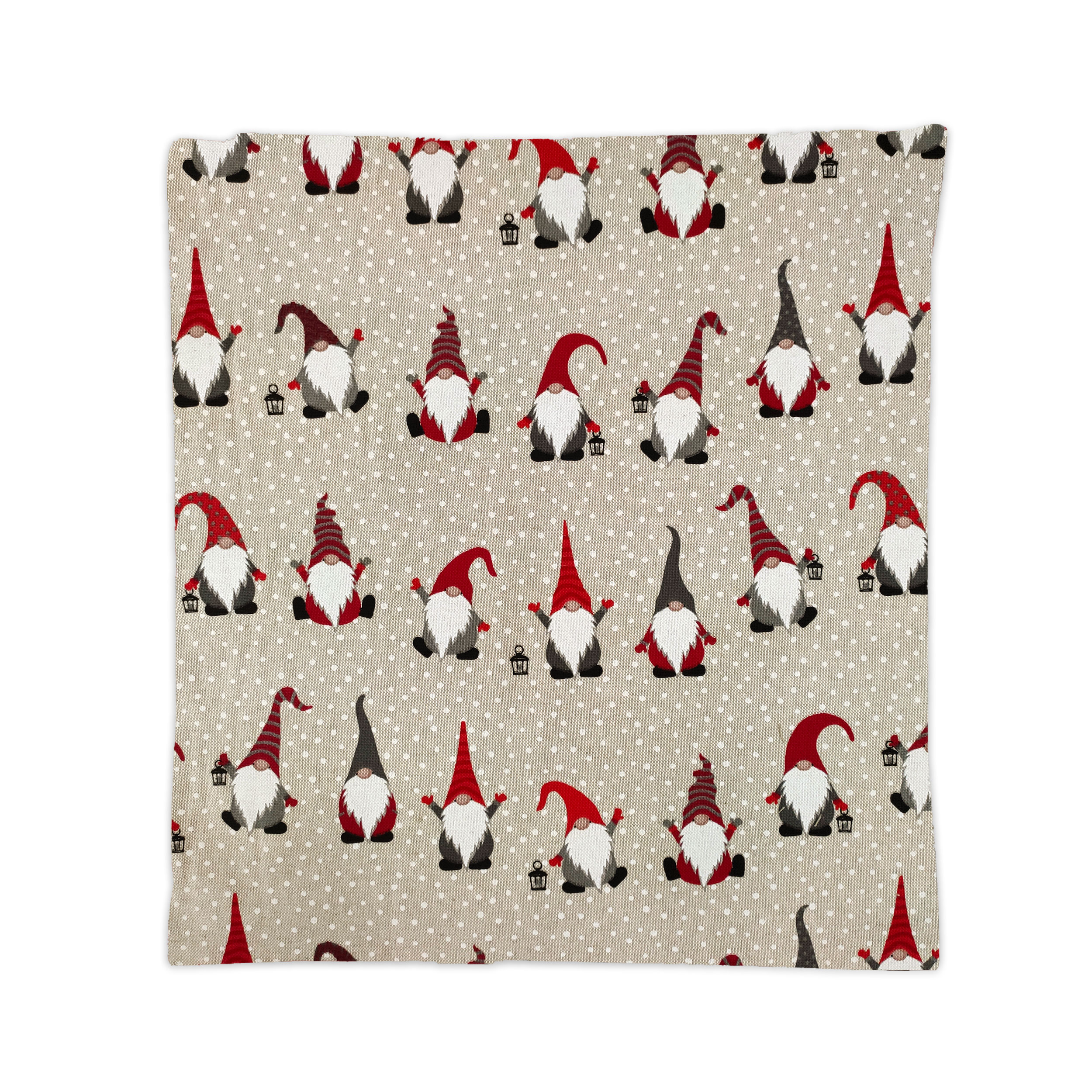 Coussin fantaisie Gnomes de Noël - Taie d'oreiller