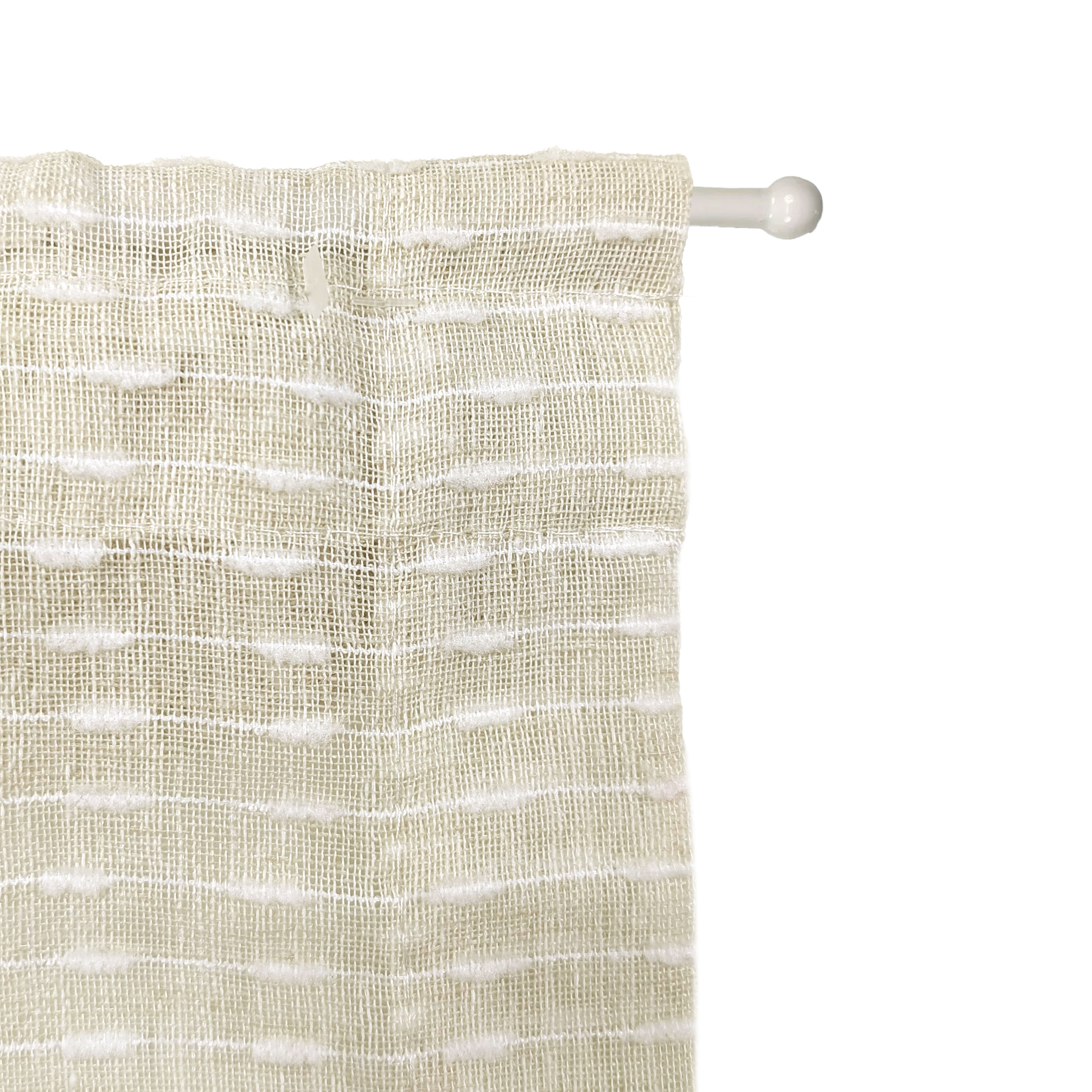 Christina Cream Packed Curtain