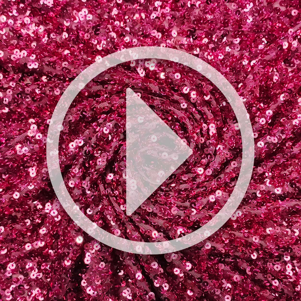 Paillettes sur tissu de tulle Fuxia Image