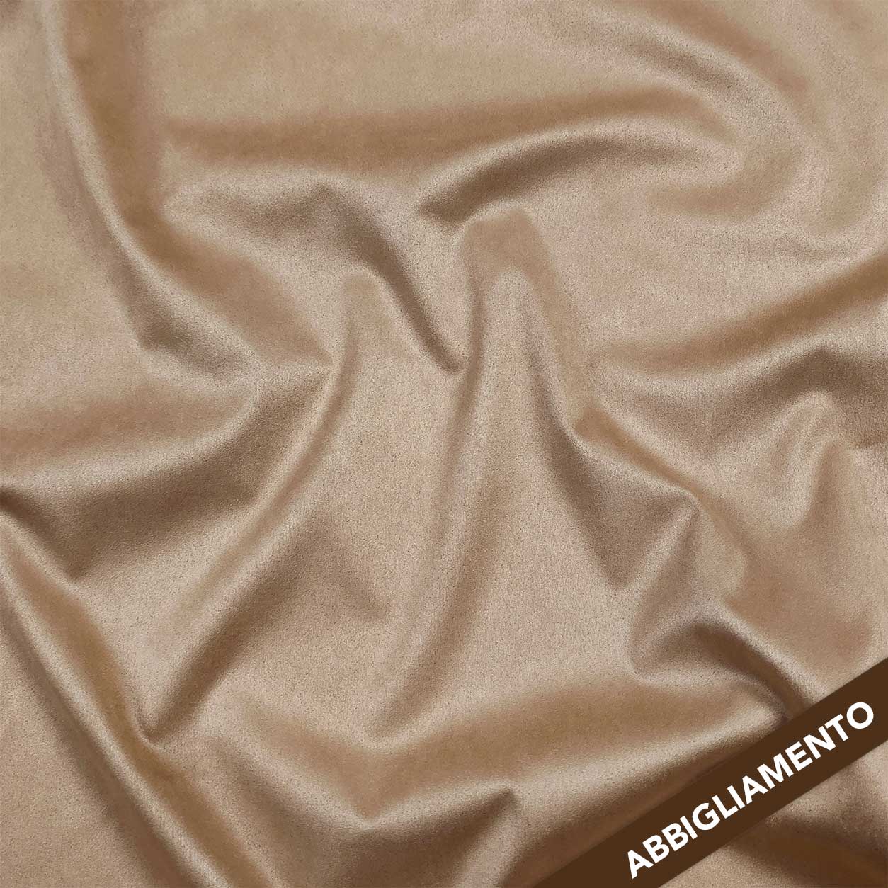 Sand Dainetto Suede Elasticised Fabric Image