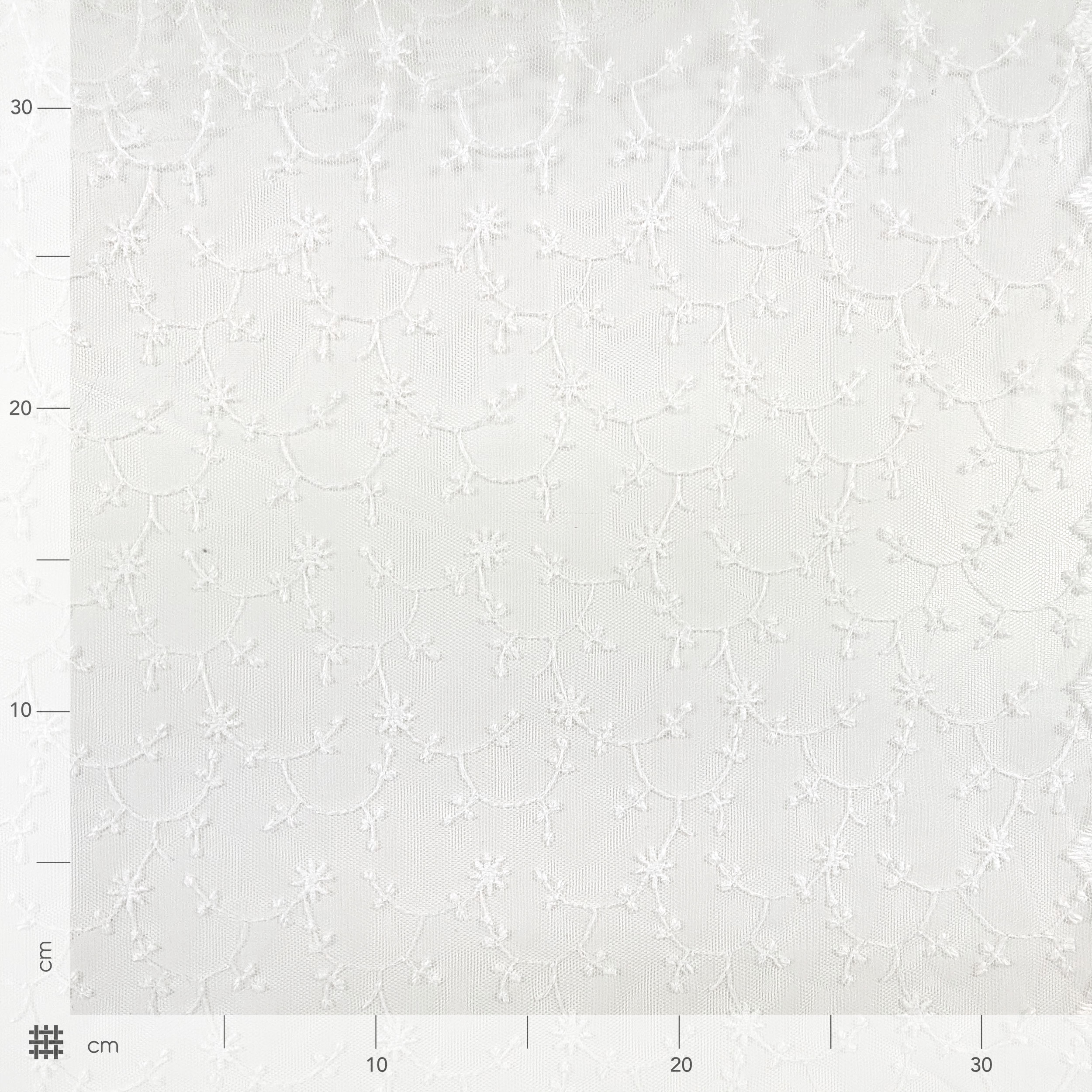 Lace Tulle Curtain Fabric with Stars Image