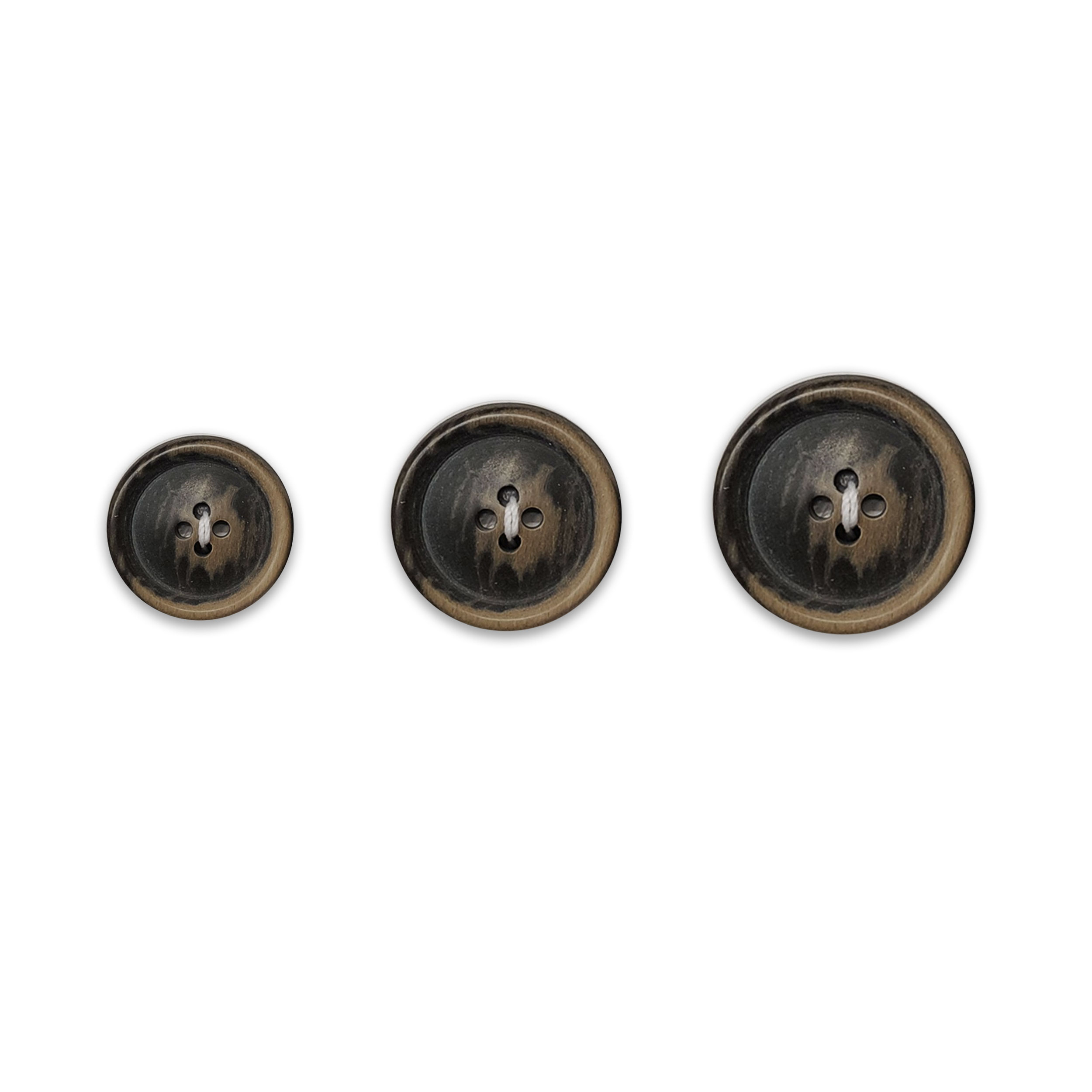 Melange Brown Matt Button Image
